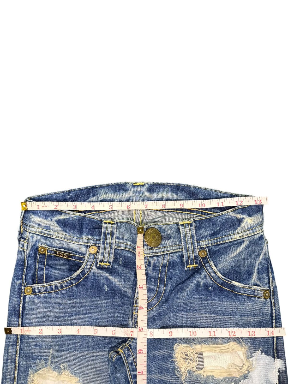 Diesel Vintage Japanese Brand Distress Low Rise Flare Jeans Size 26" / US 2 / IT 38 - 6 Thumbnail