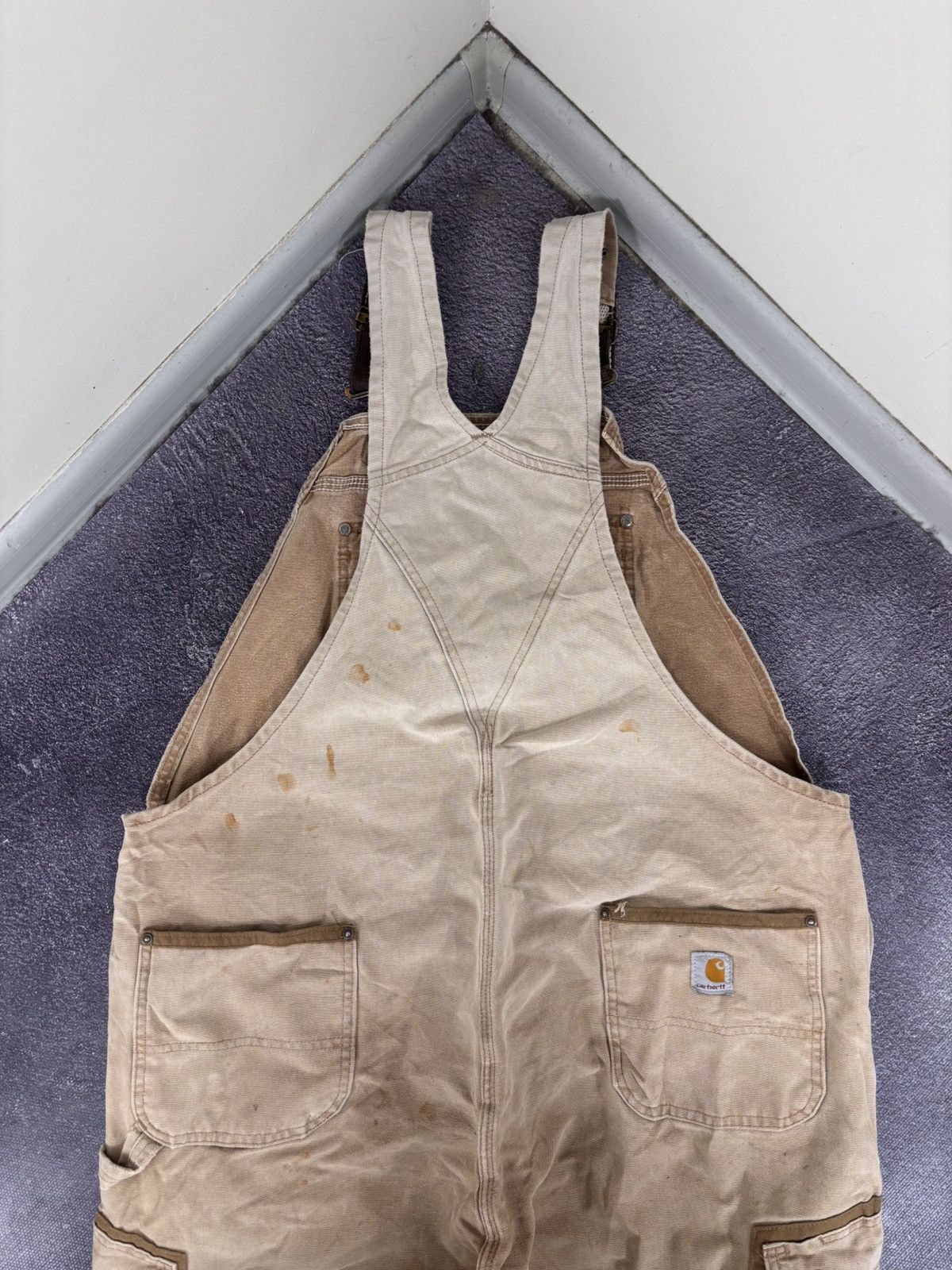 Carhartt Vintage Carhartt Double Knee Hunting Bib Overalls USA Work Size US 44 / EU 60 - 17 Thumbnail