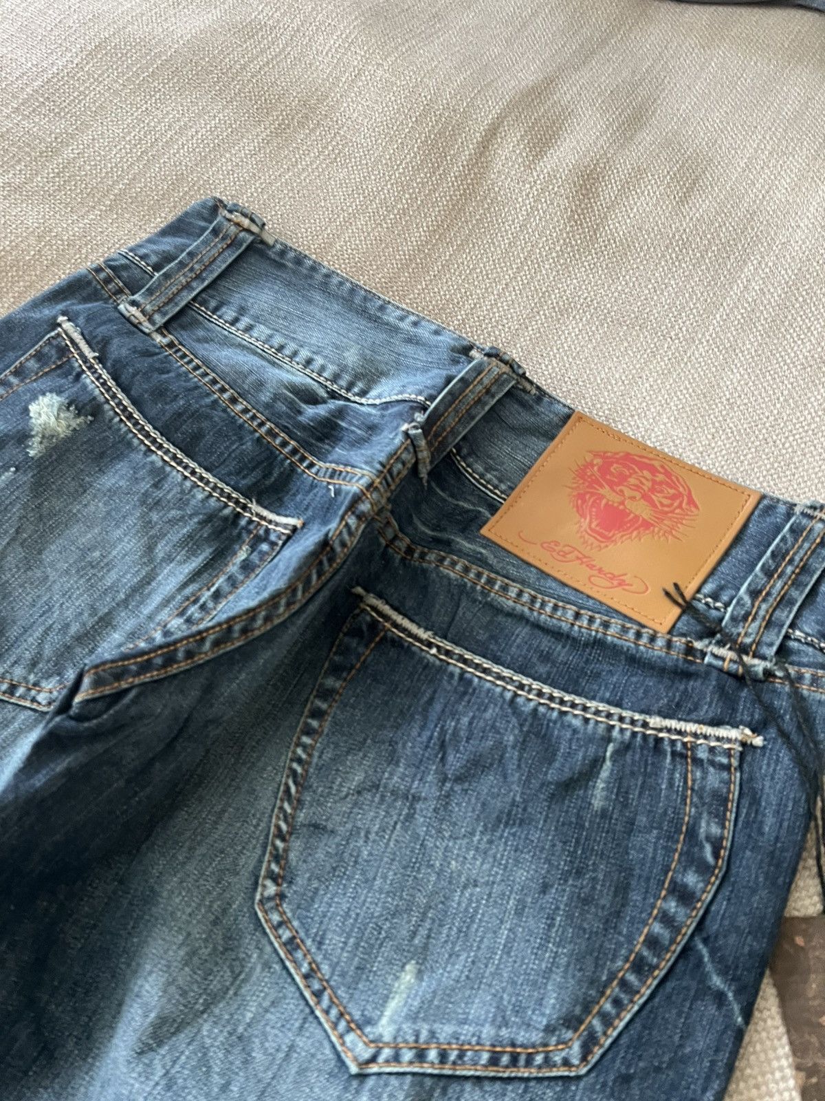 Ed Hardy Vintage Ed Hardy Tiger Denim Jeans Y2K by Christian Audigier Size US 34 / EU 50 - 19 Thumbnail