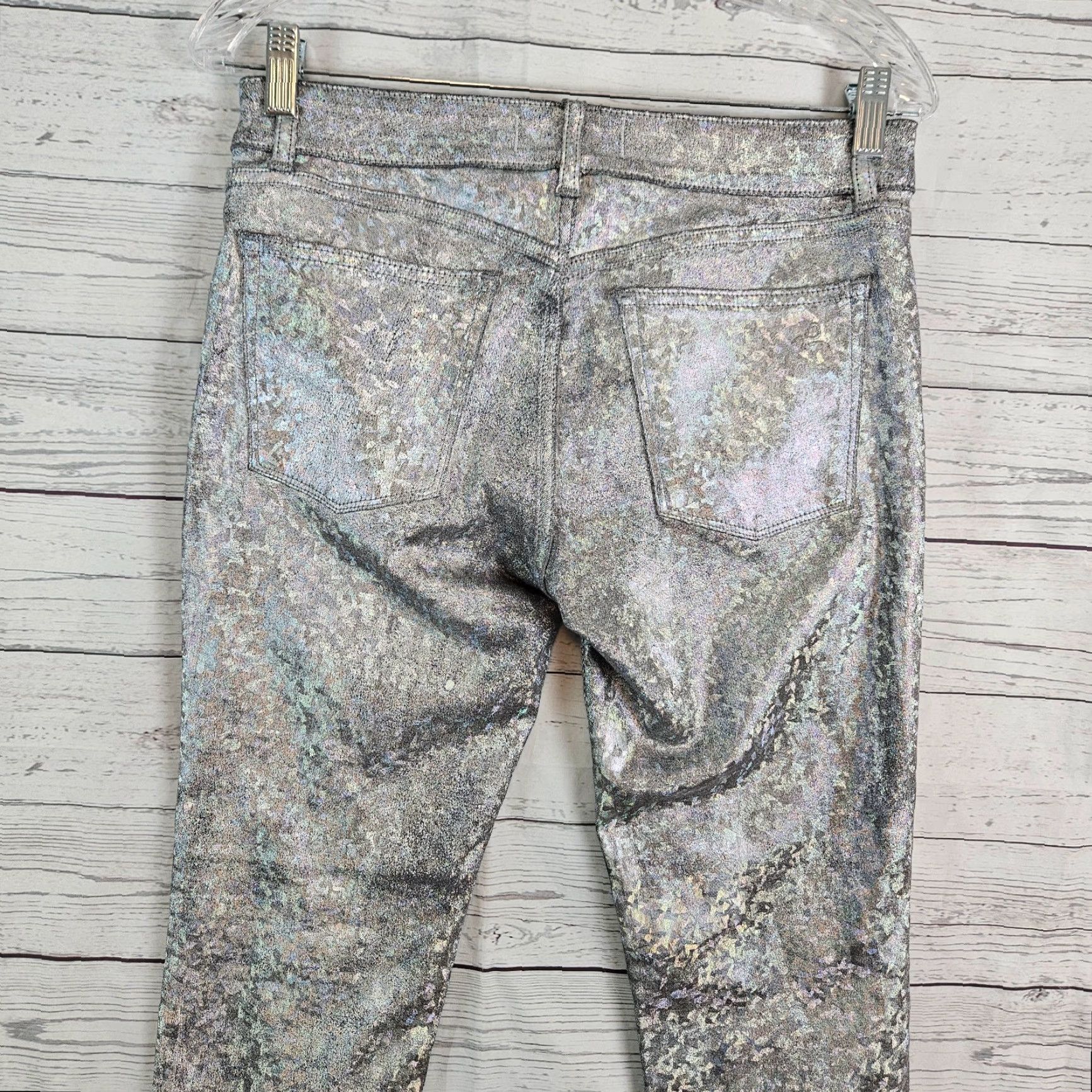 DL1961 DL1961 Womens Florence Instasculpt Cropped Jeans 27 Silver Denim Ankle Zip Mid Rise Jeans Womens 27 Silver DL1961 Florence Instasculpt Cropped Size 27" / US 4 / IT 40 - 5 Thumbnail
