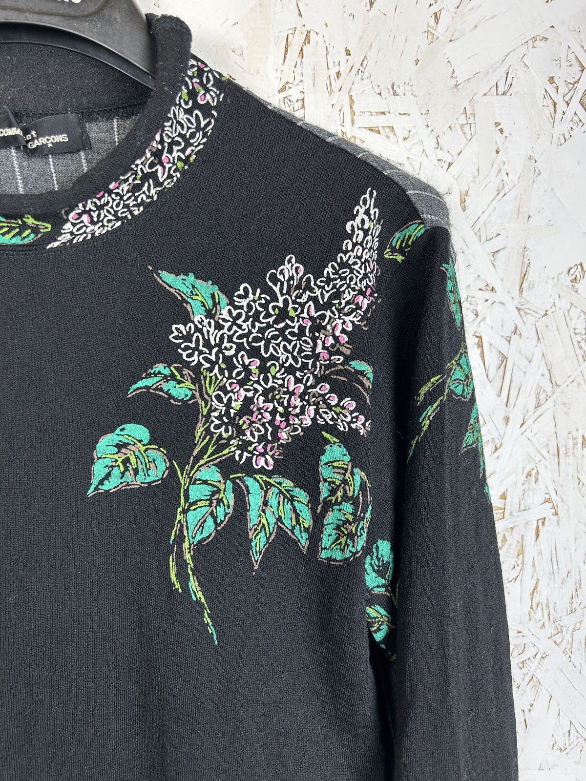Tricot Comme des Garcons 90s Archive Comme Des Garcons 1996 Lilac Art Long Sleeve S Size S / US 4 / IT 40 - 3 Thumbnail