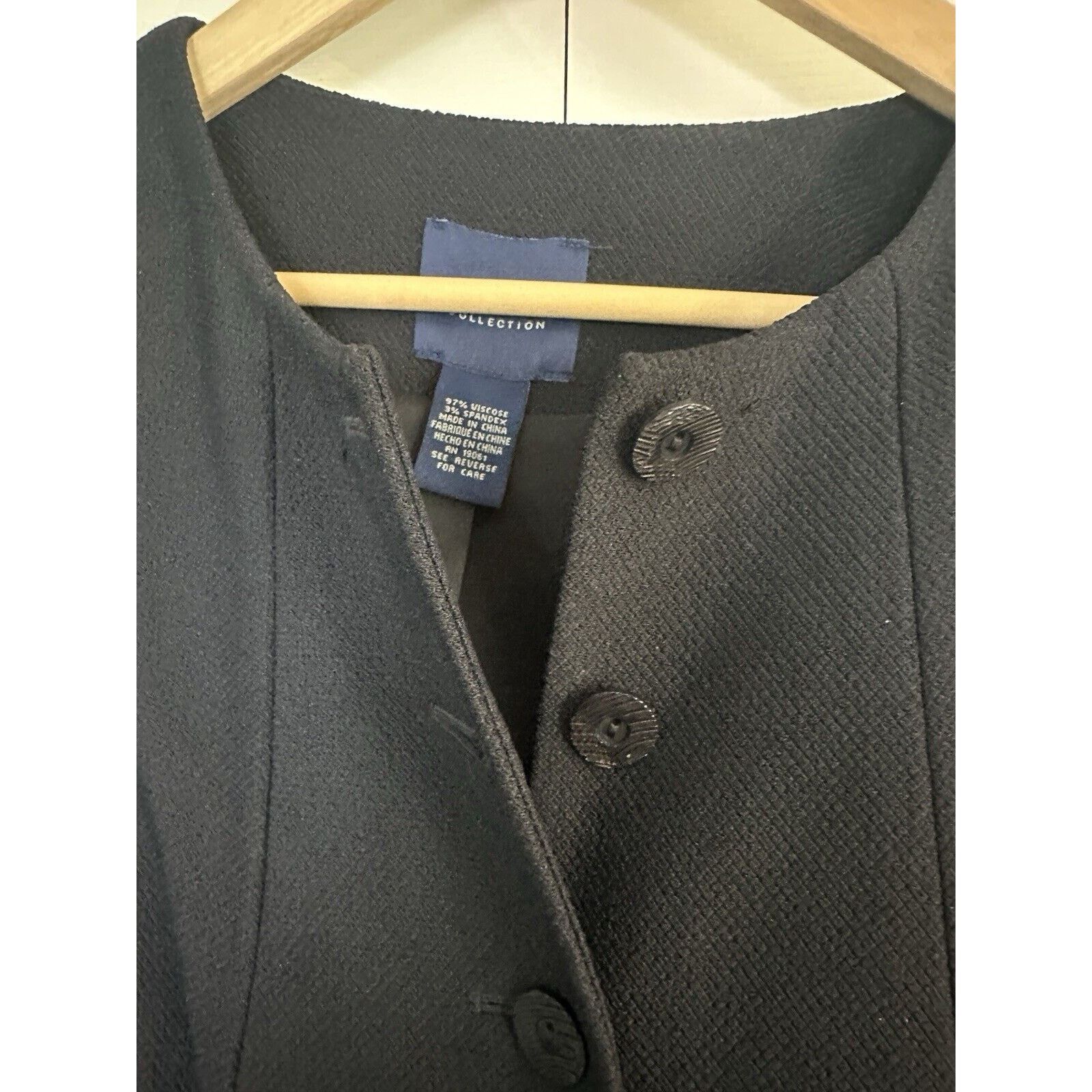 Other Doncaster Womens Navy Blue Jacket Blazer Size 8 New $495 Size M / US 6-8 / IT 42-44 - 5 Thumbnail