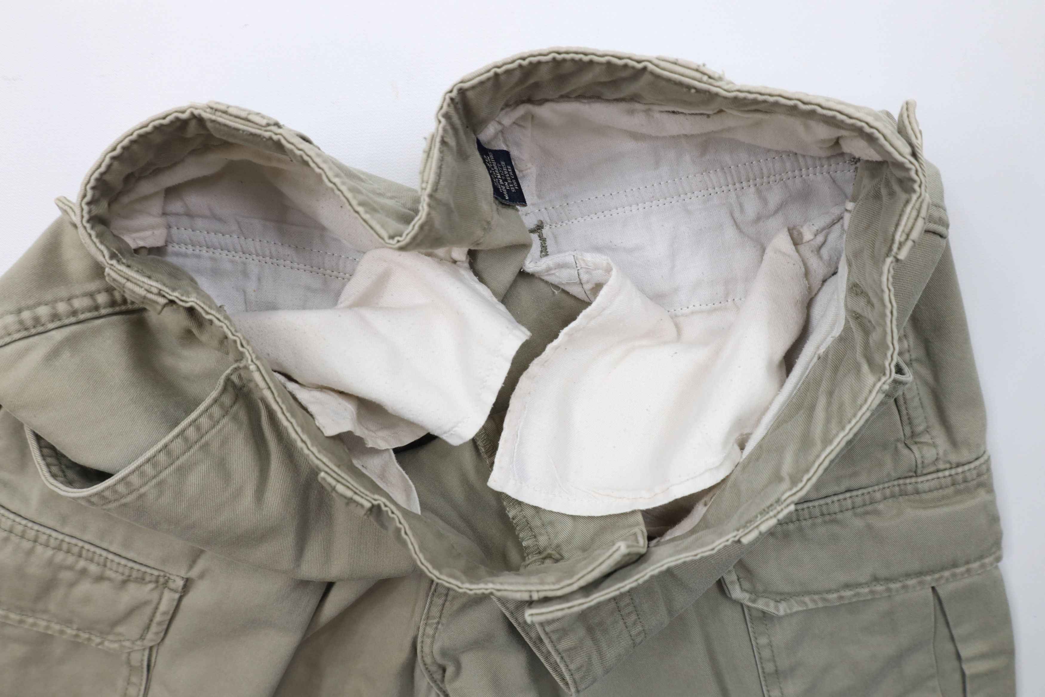 Vintage Vintage 90s Y2K Streetwear Baggy Wide Leg Cargo Pants Green Size US 30 / EU 46 - 9 Thumbnail