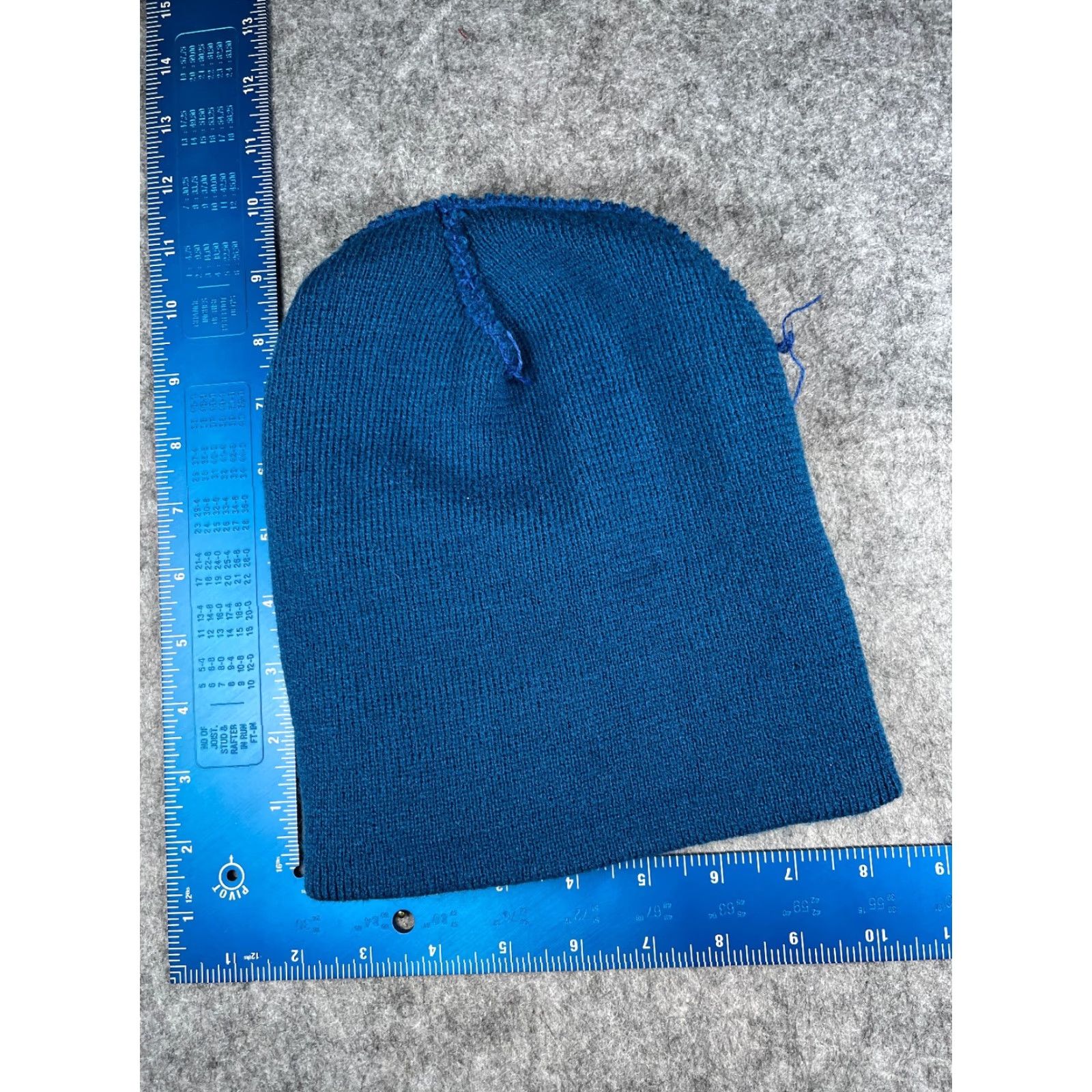 Vintage USA Flag Beanie Hat Unbranded Adult Blue Knit 100% Poly Acrylic Unisex Adults Eagle Flag Logo 90s? Size ONE SIZE - 6 Thumbnail