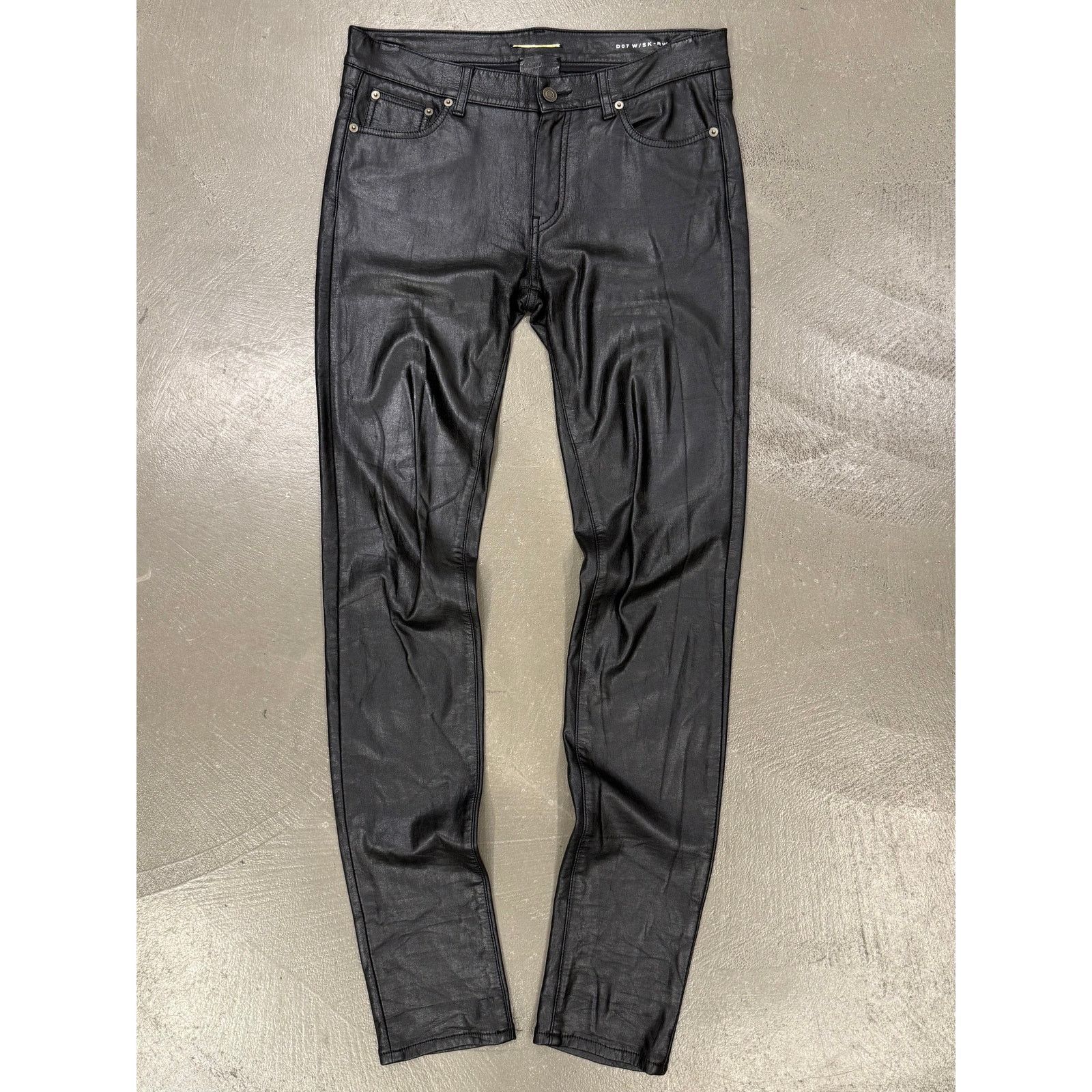 Hedi Slimane Leather Pants | Grailed
