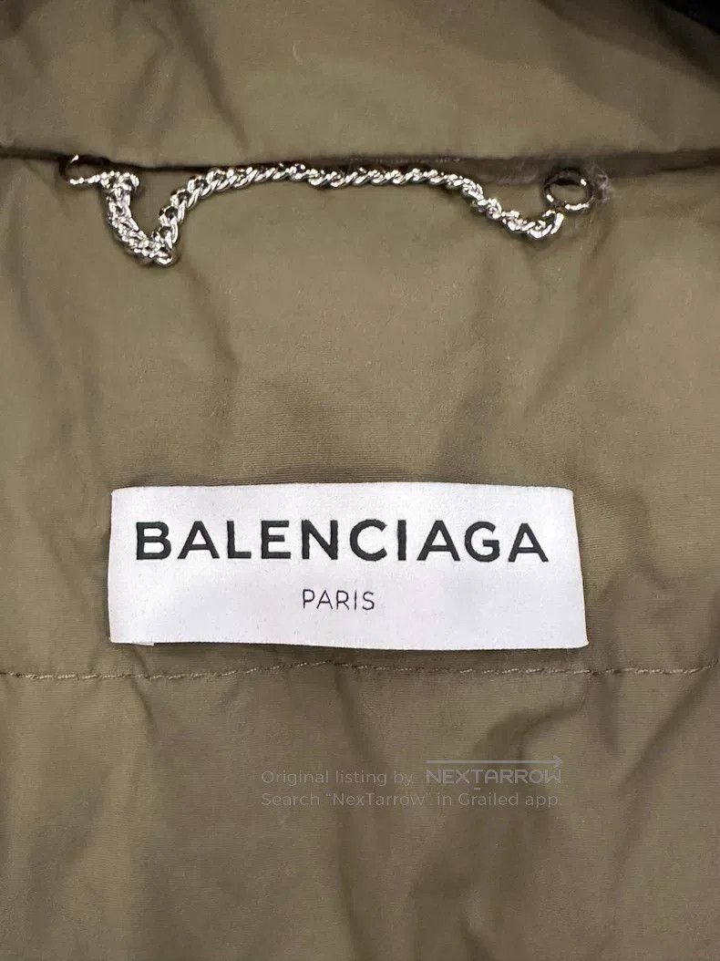 Balenciaga Balenciaga Military Green Duck Down Women's Down Jacket Size XS / US 0-2 / IT 36-38 - 4 Thumbnail