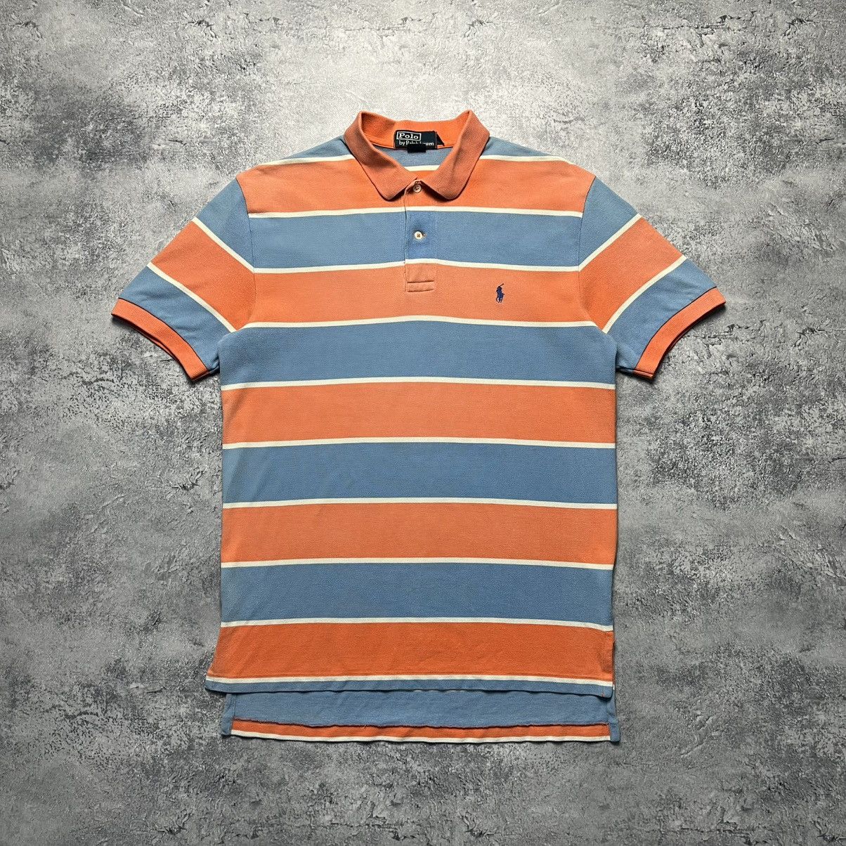 Polo Ralph Lauren × Vintage Vintage Polo Ralph Lauren Striped Polo Shirt Tee Streetwear Size US M / EU 48-50 / 2 - 1 Thumbnail
