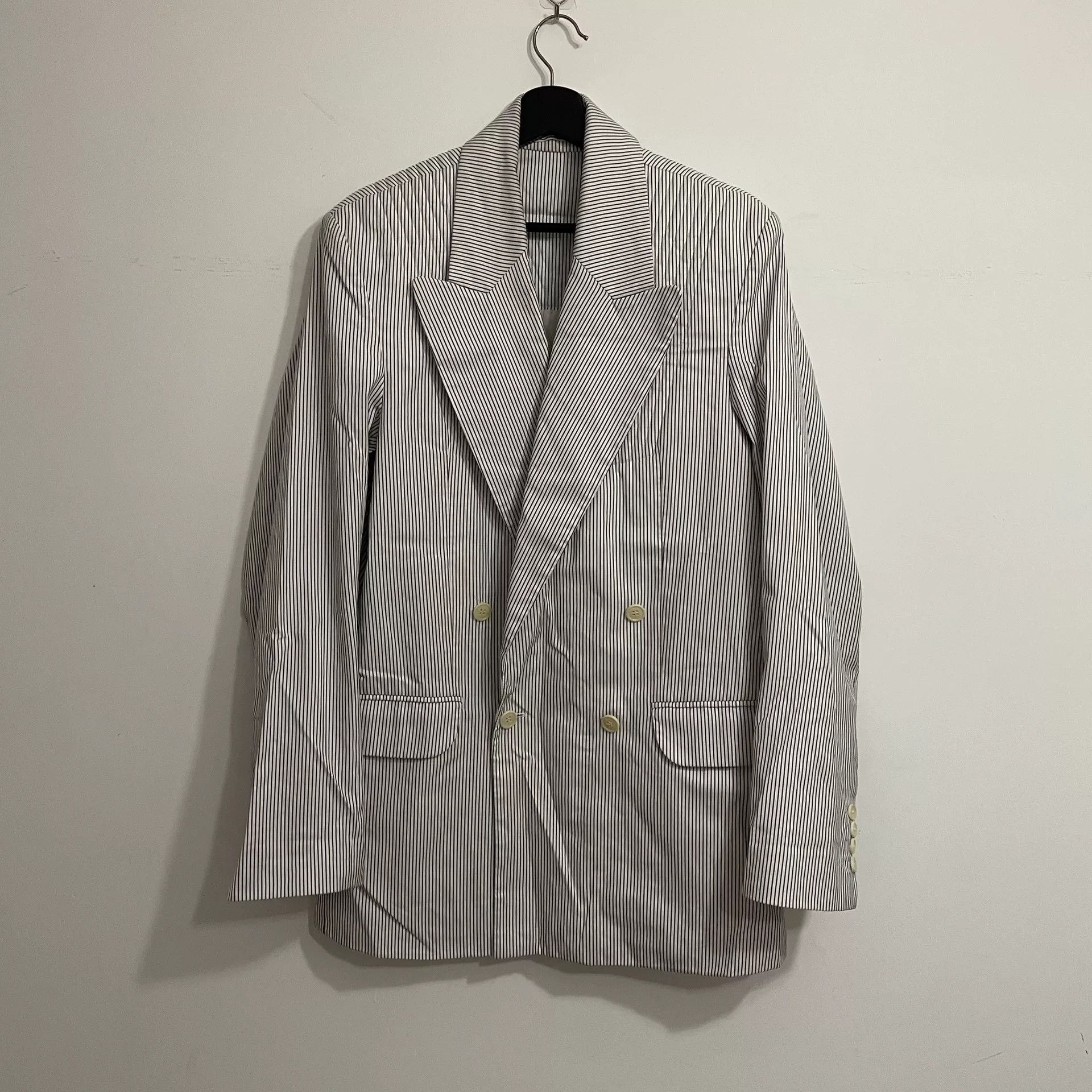 Hed Mayner Hed Mayner 20SS Striped Shoulder Pad Blazer Size US S / EU 44-46 / 1 - 1 Thumbnail