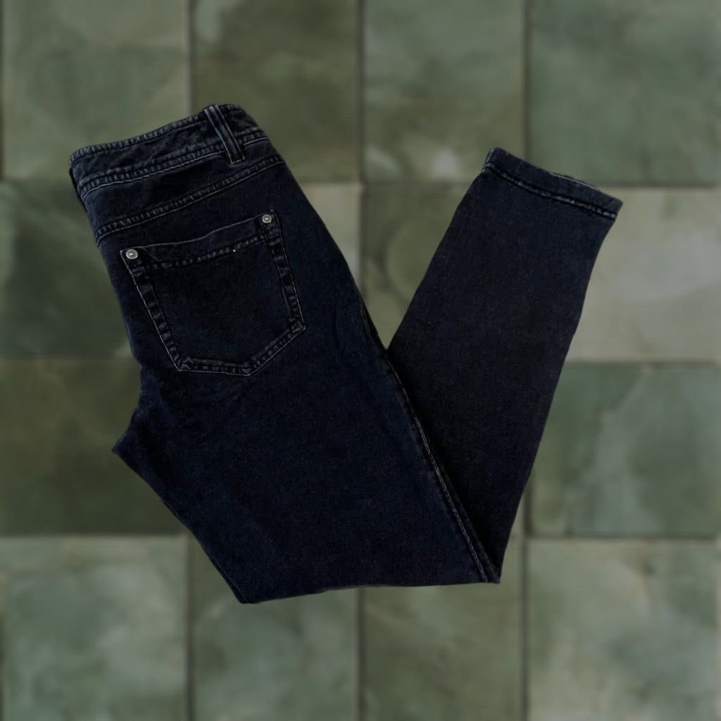 Vintage INC International Concepts Womens Black Skinny Jeans 2 28x27 Low Rise Stretch Size 26" / US 2 / IT 38 - 1 Thumbnail