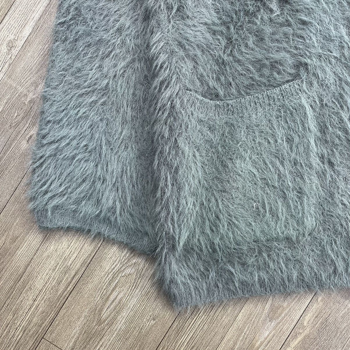 Issey Miyake Designer PLST Issey Miyake Faux Fur Fuzzi Cardigan Jacket Size US M / EU 48-50 / 2 - 6 Thumbnail