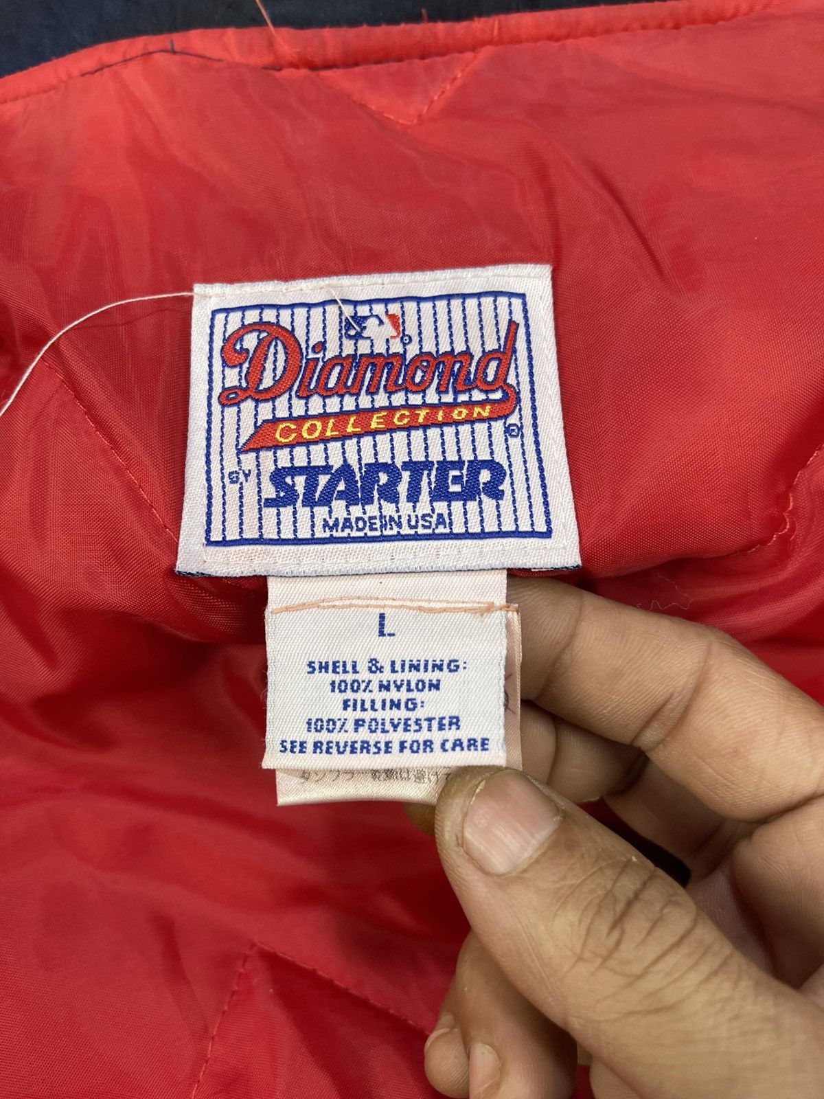MLB Vtg 90s Atlanta Braves x Starter Diamond Collection Jacket Size US L / EU 52-54 / 3 - 15 Thumbnail