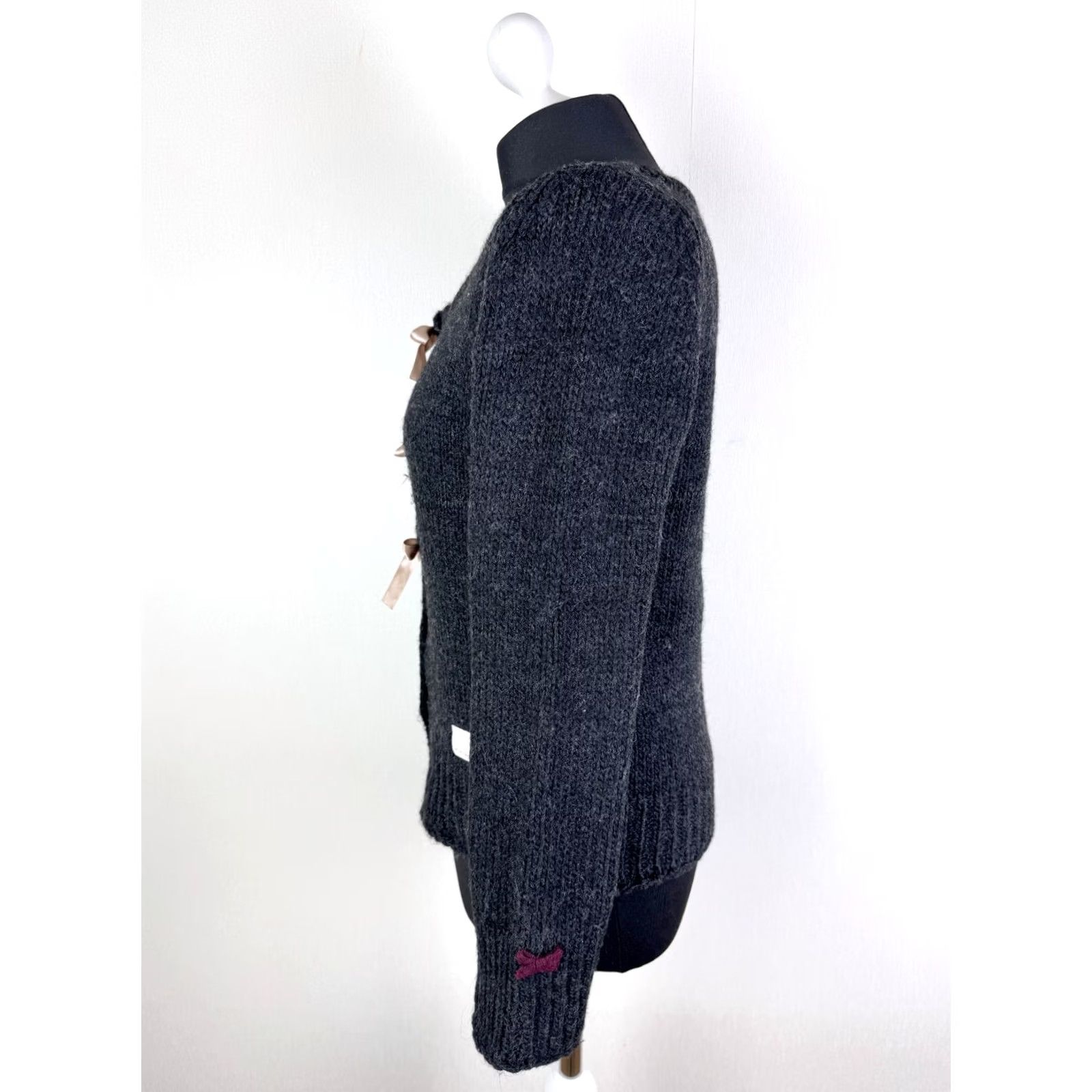 Vintage Odd Molly Cardigan Jumper Wool Alpaca Blend Grey 2 Womens Sizing 53cm Length 37cm Shoulders 47cm Armpit to Armpit 61cm Sleeve Womens 2 XS? Size XS / US 0-2 / IT 36-38 - 3 Thumbnail