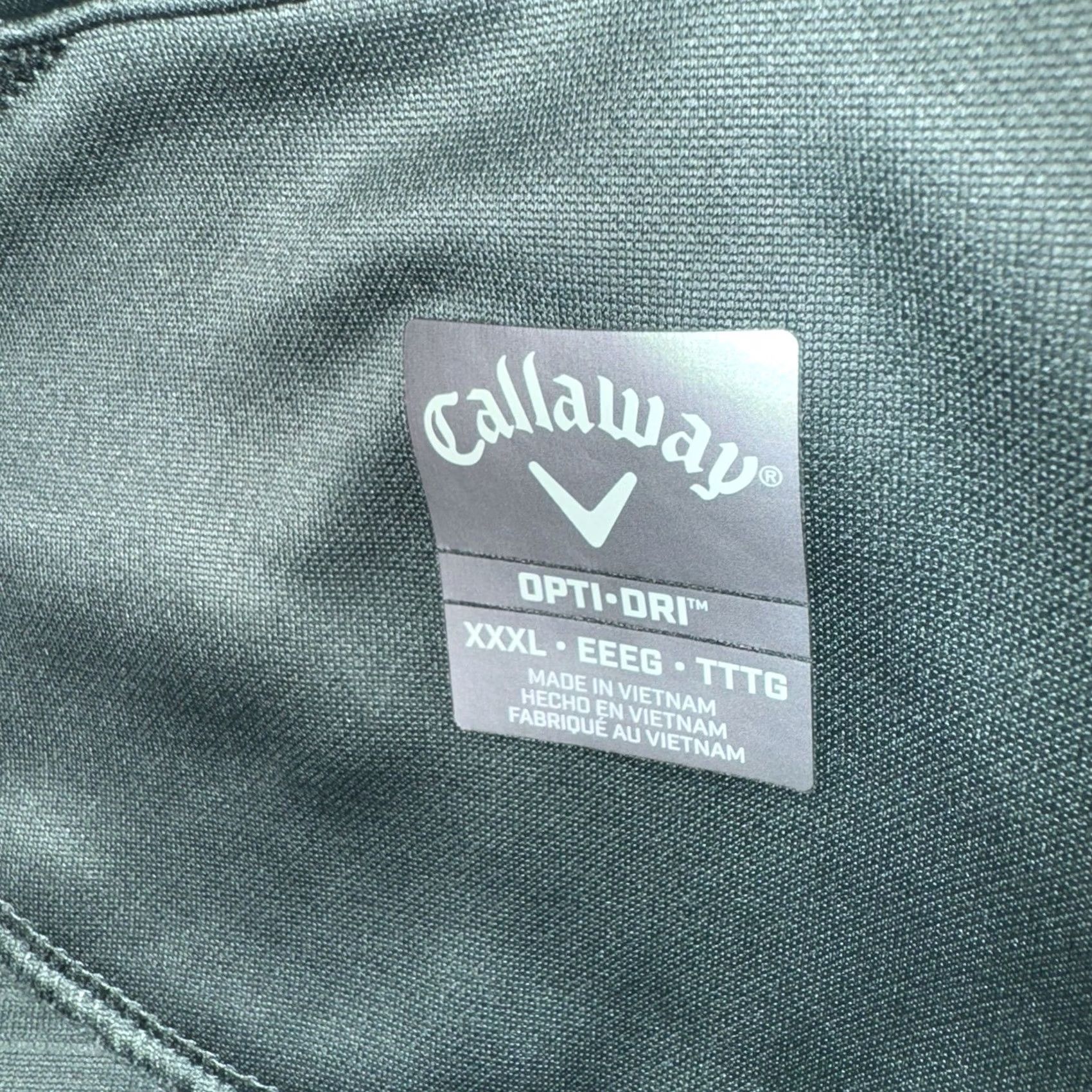 Callaway Callaway Pullover Mens 3XL Green Opti-Dri Golf 1/4 Zip Ribbed Performance Top Size US XXL / EU 58 / 5 - 6 Thumbnail