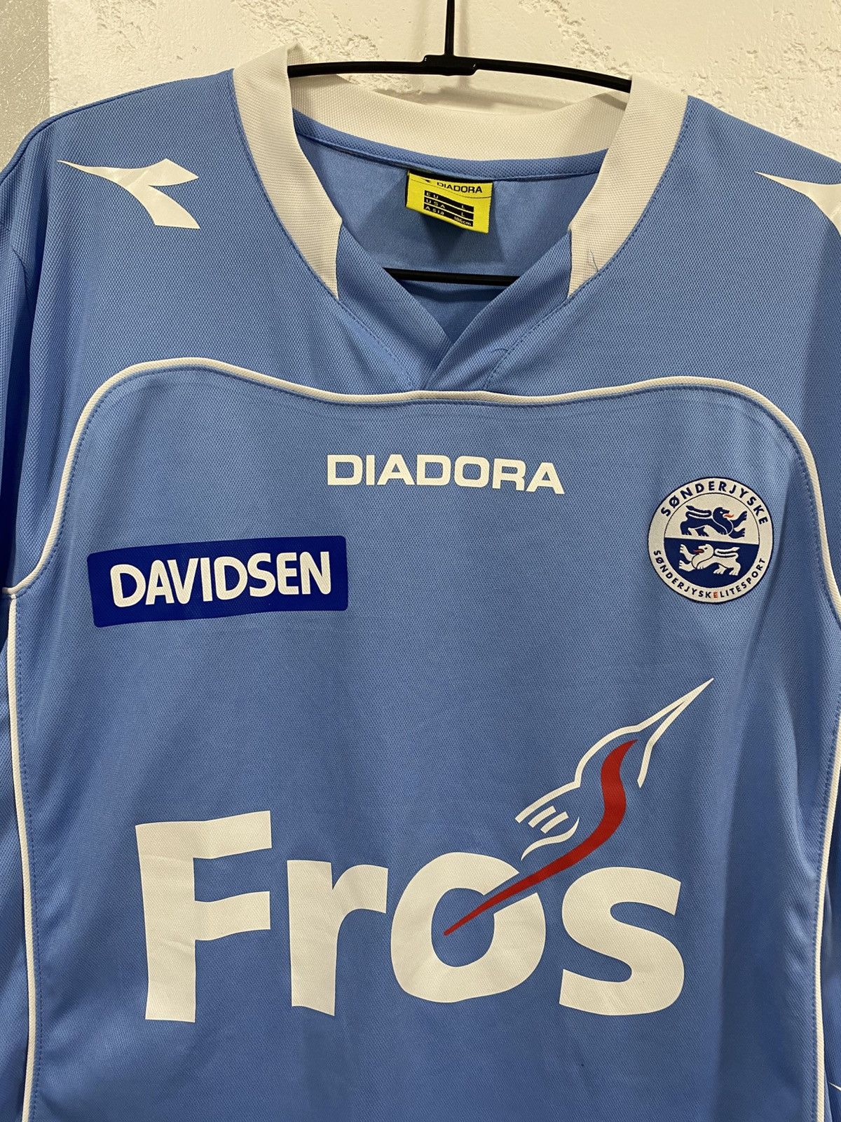 Diadora × Vintage Diadora Sonderjyske 2013 2014 Home Shirt Soccer Jersey Sz: L Size US L / EU 52-54 / 3 - 3 Thumbnail