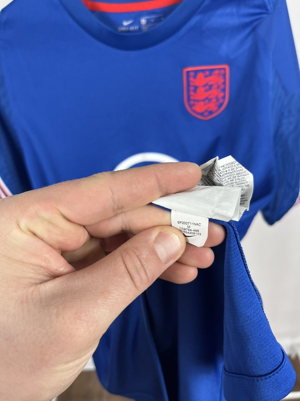 Nike Nike England Football Training Jersey Blue Dri Fit Size M Size US M / EU 48-50 / 2 - 10 Thumbnail