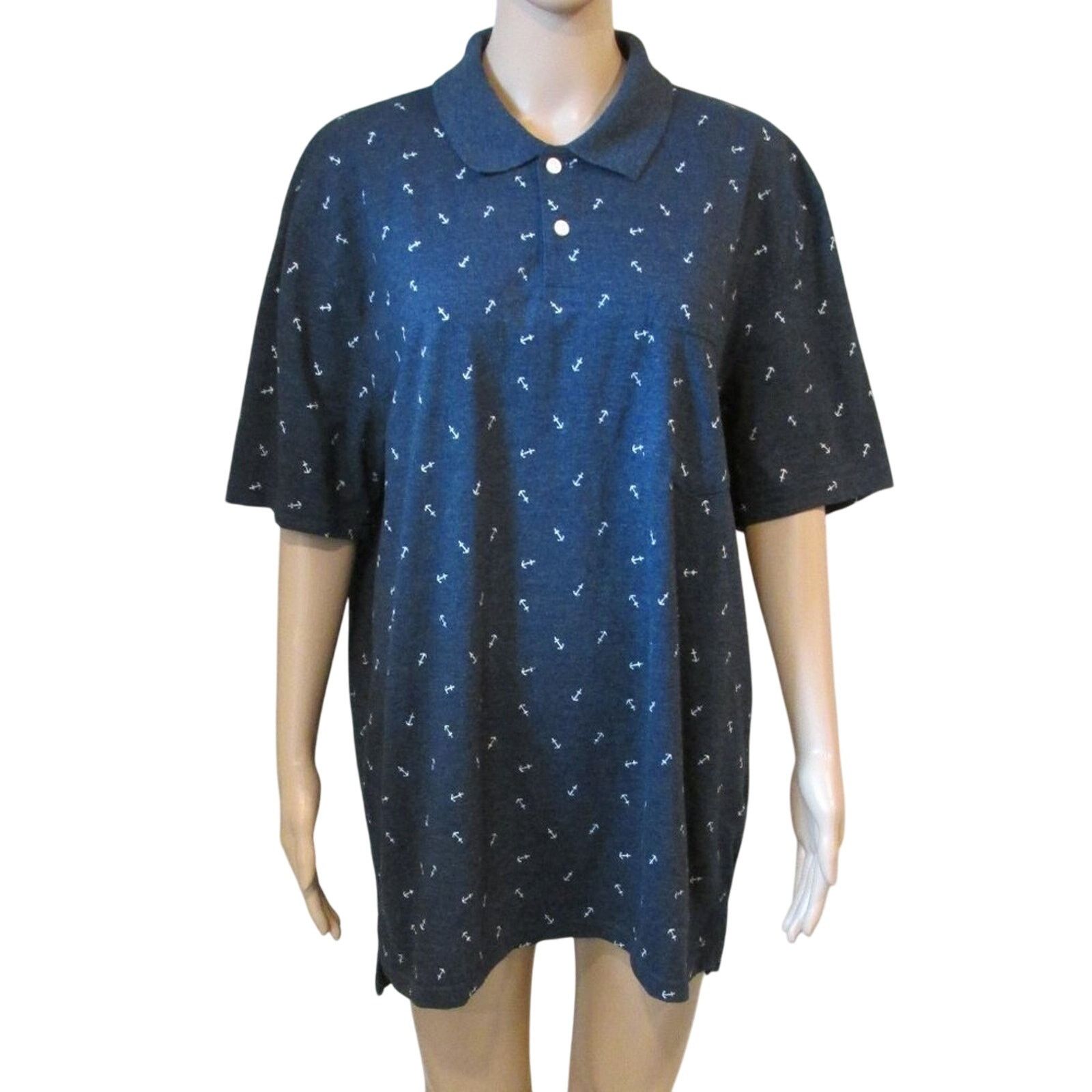 St. Johns Bay St. John's Bay Navy Blue Button Men's Casual Polo Size Large Size US L / EU 52-54 / 3 - 1 Thumbnail