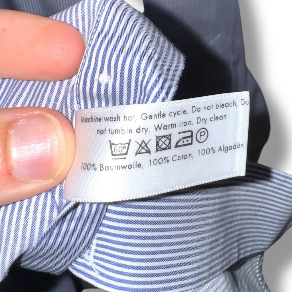 Eton Eton Contemporary Blue Bengal Striped Twill Semi Spread Dres Size US XL / EU 56 / 4 - 8 Thumbnail