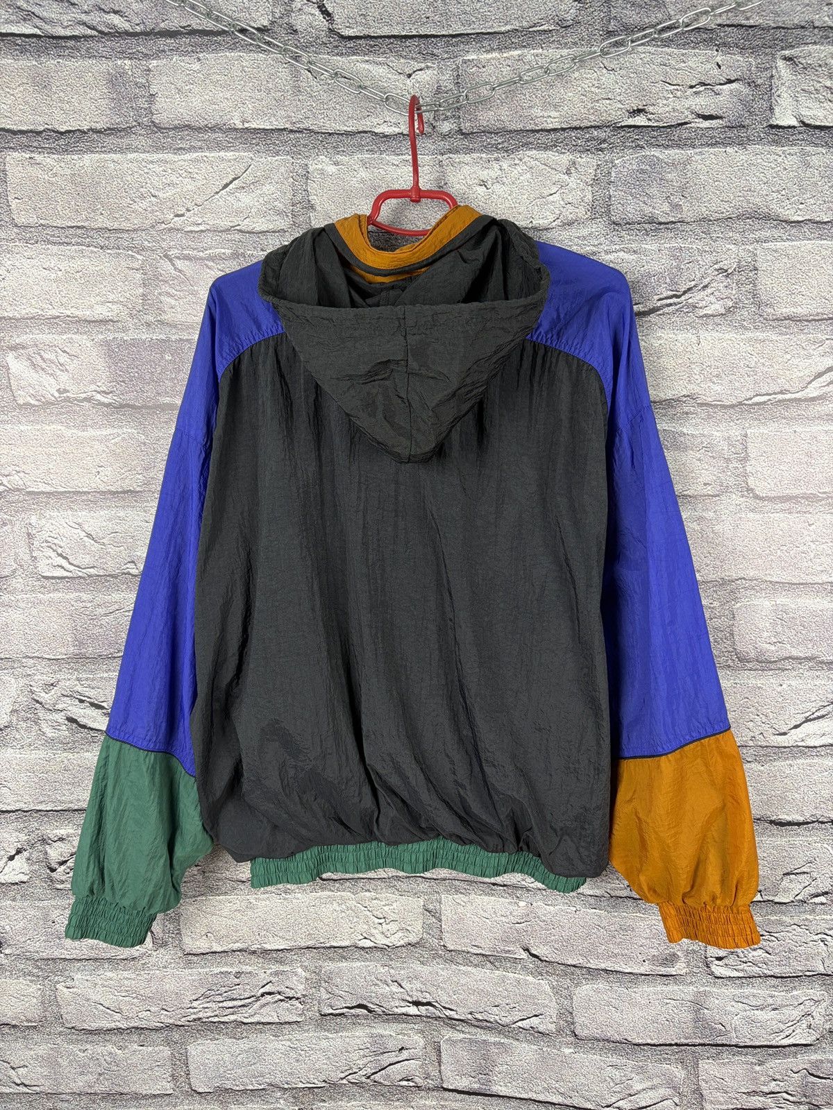 Nike Vintage multicolour Nike windbreaker jacket rare raincoat Size US L / EU 52-54 / 3 - 2 Thumbnail