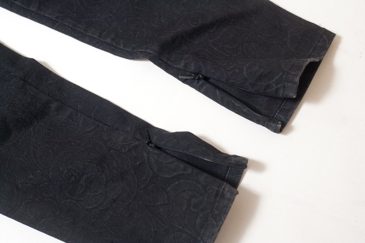 Versace versace women's floral print stretch jeans Size 27" / US 4 / IT 40 - 5 Thumbnail