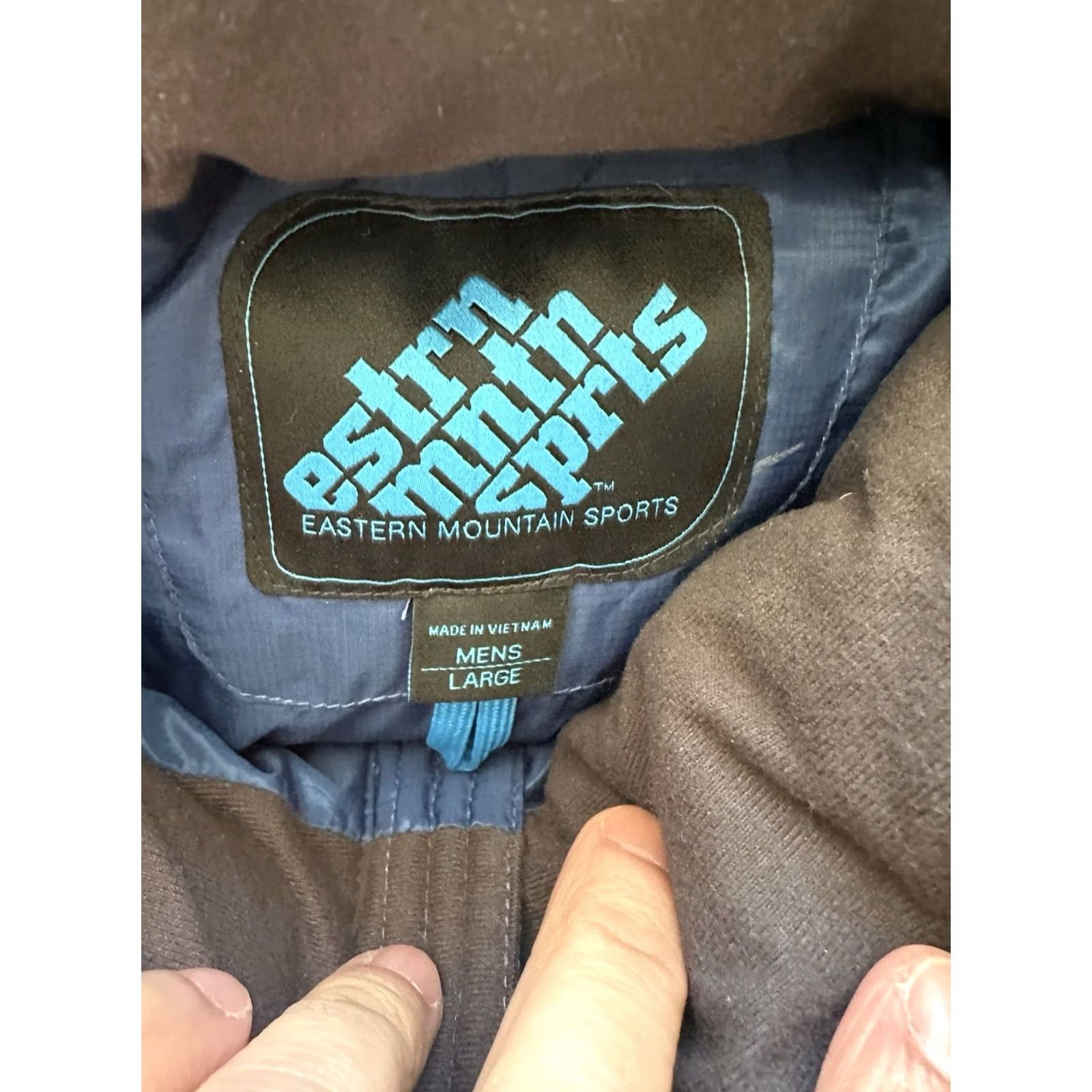 Eastern Mountain Sports VINTAGE EASTERN MOUNTAIN SPORTS DOWN PUFFER JACKET EMS Men L Black Blue Jacket Size US L / EU 52-54 / 3 - 6 Thumbnail