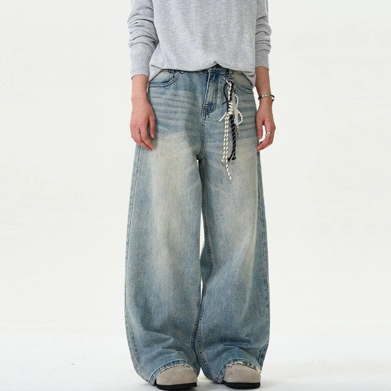 Jean Sunfade Drift Wide Leg Jeans Size US 33 - 4 Thumbnail