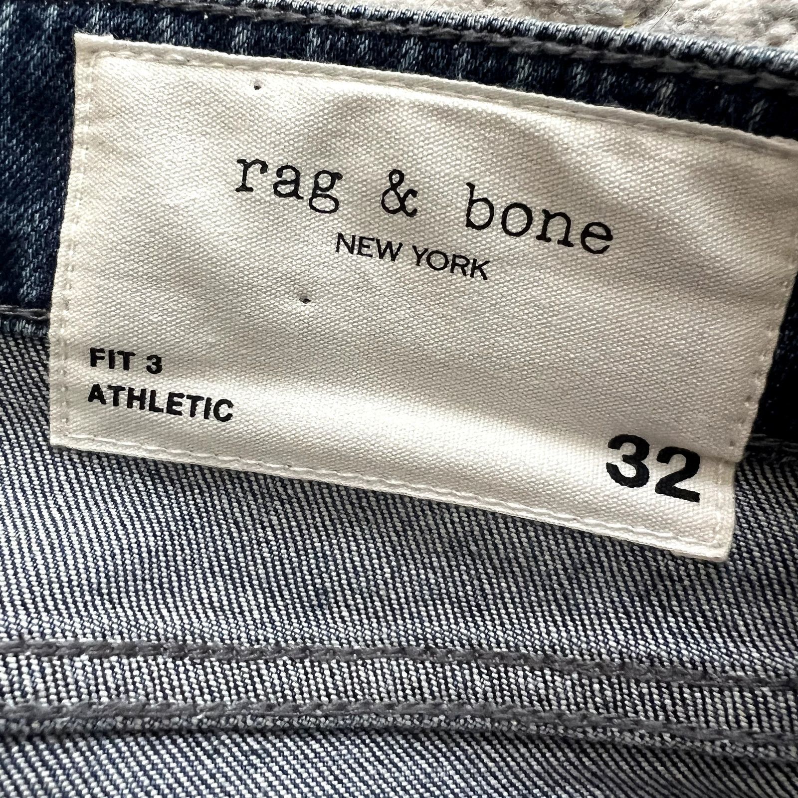 Rag & Bone rag and bone fit 3 athletic blue jeans size 32 cotton Size US 32 / EU 48 - 5 Thumbnail