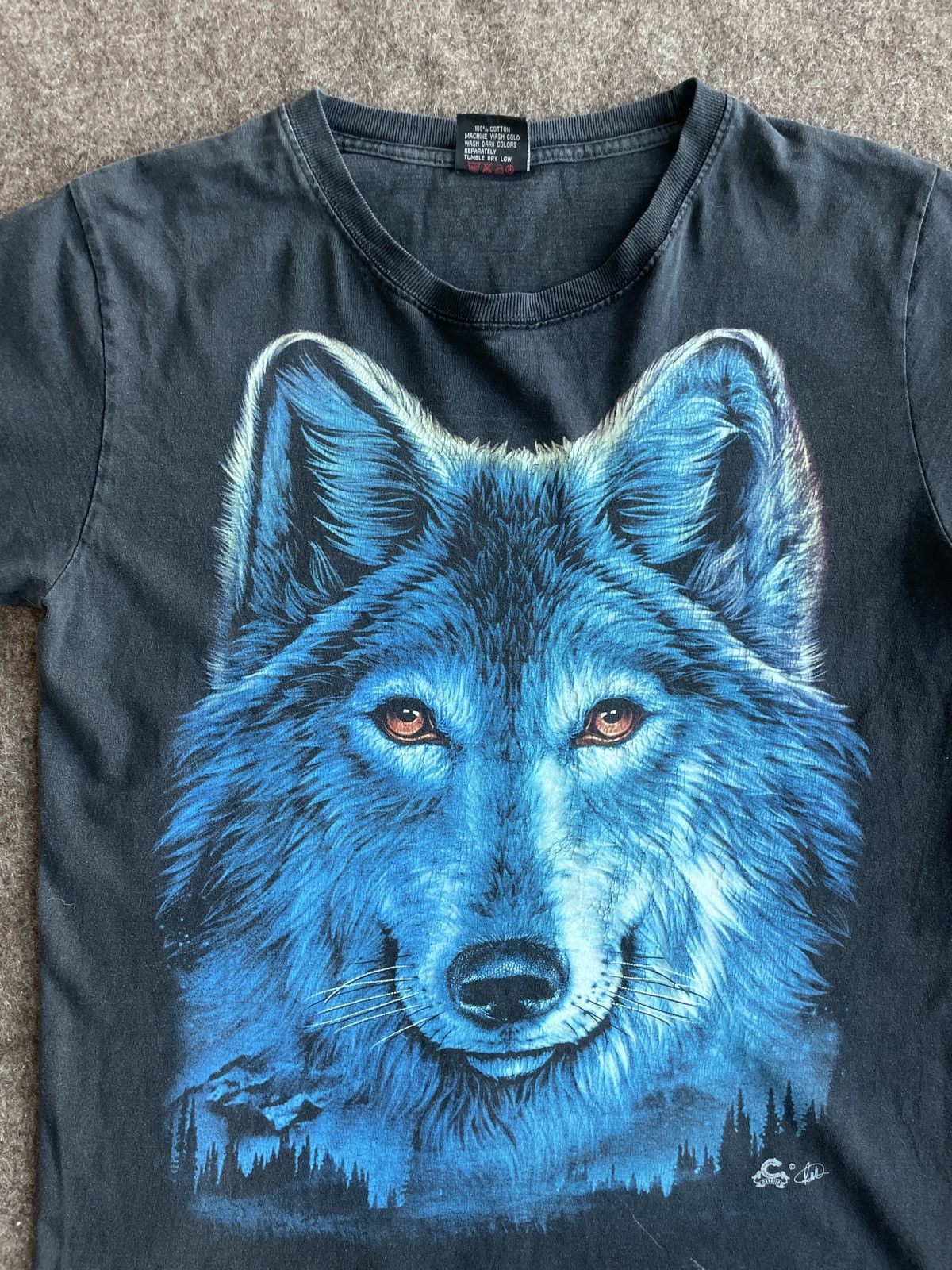 Other Caballo Nature Wolf Vintage T-Shirt Size US M / EU 48-50 / 2 - 2 Thumbnail