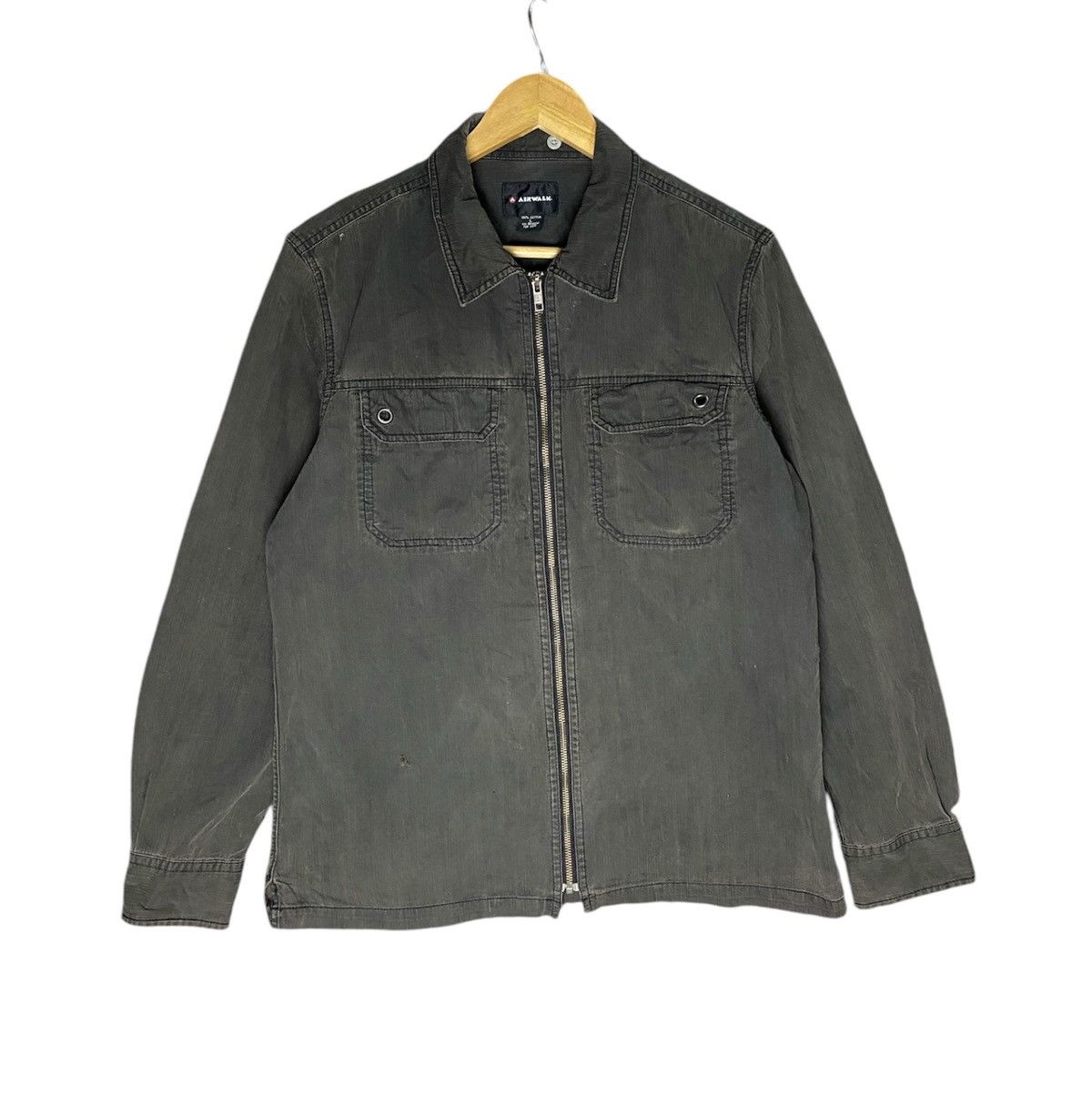 Airwalk × Japanese Brand Rare 🌟 Airwalk Double Pocket Zipper Jacket Size US L / EU 52-54 / 3 - 1 Thumbnail