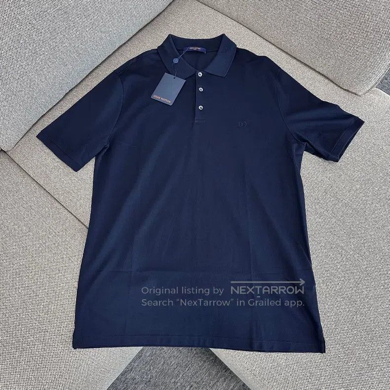 Louis Vuitton Solid Casual Sport Short Sleeve Polo Shirt