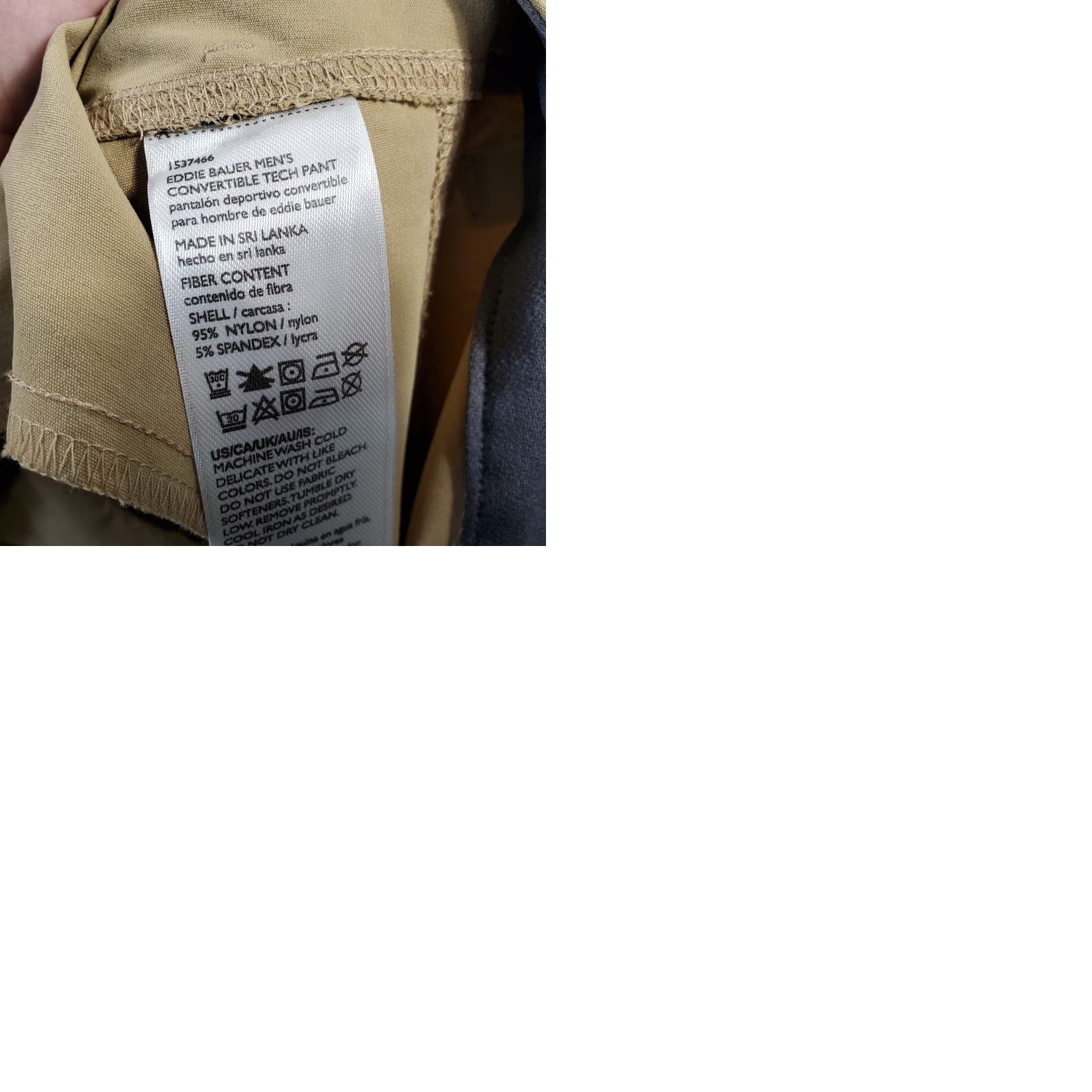 Eddie Bauer Eddie Bauer Pants Mens 38x32 Beige Cargo Performance Stretch Convertible Tech Size US 38 / EU 54 - 9 Thumbnail