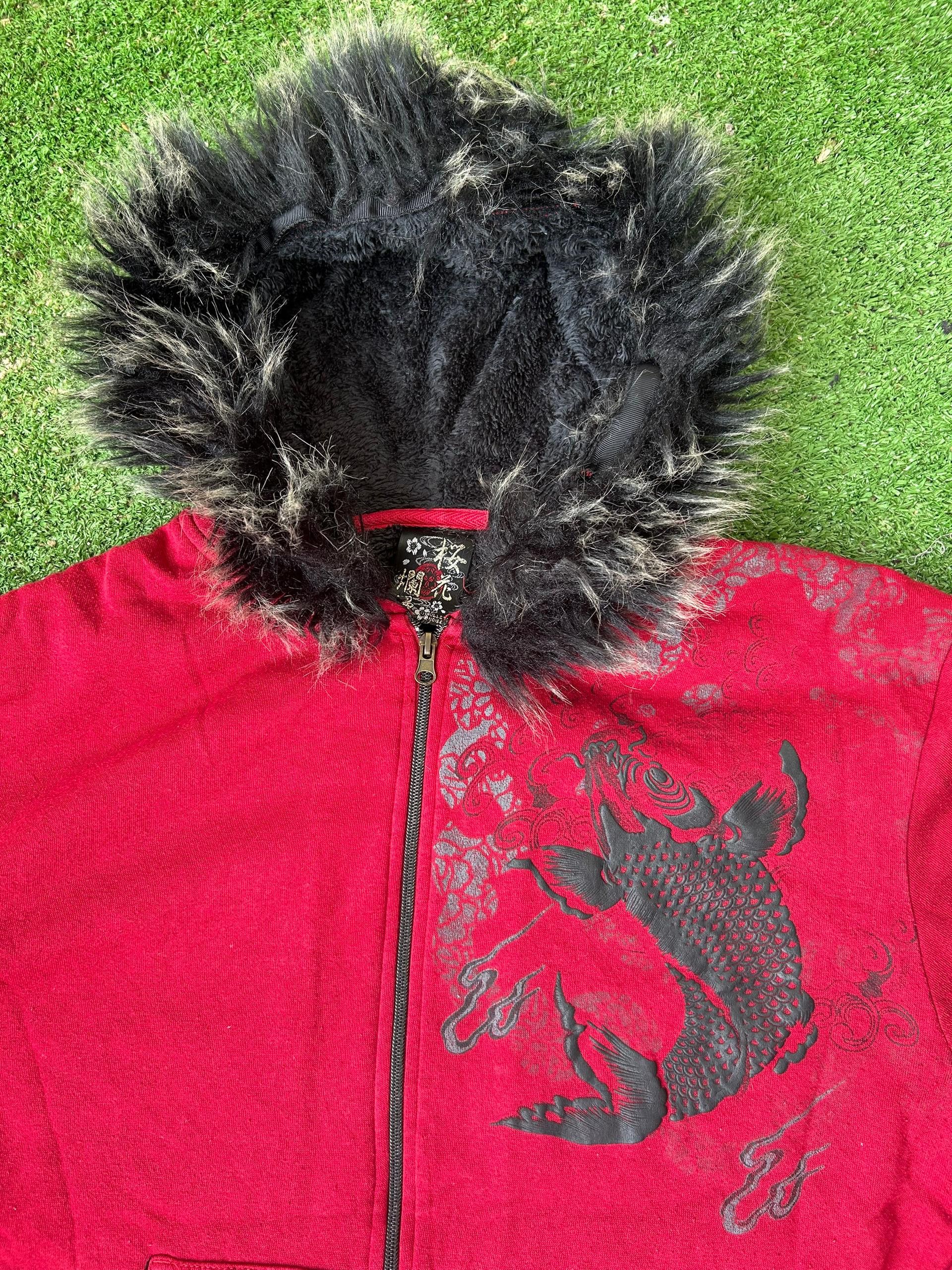 Japanese Brand Japanese Brand Bullet Noise Koi Fur Jackets Size US XL / EU 56 / 4 - 8 Thumbnail
