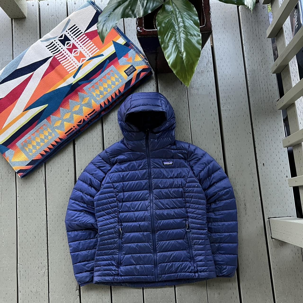 Patagonia × Vintage Womens Patagonia Down Sweater Puffer Jacket Size L / US 10 / IT 46 - 3 Thumbnail