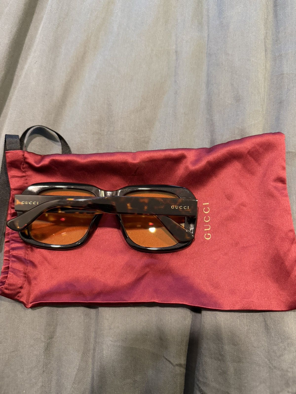 Gucci GUCCI YELLOW LENS SUNGLASSES Size ONE SIZE - 6 Thumbnail