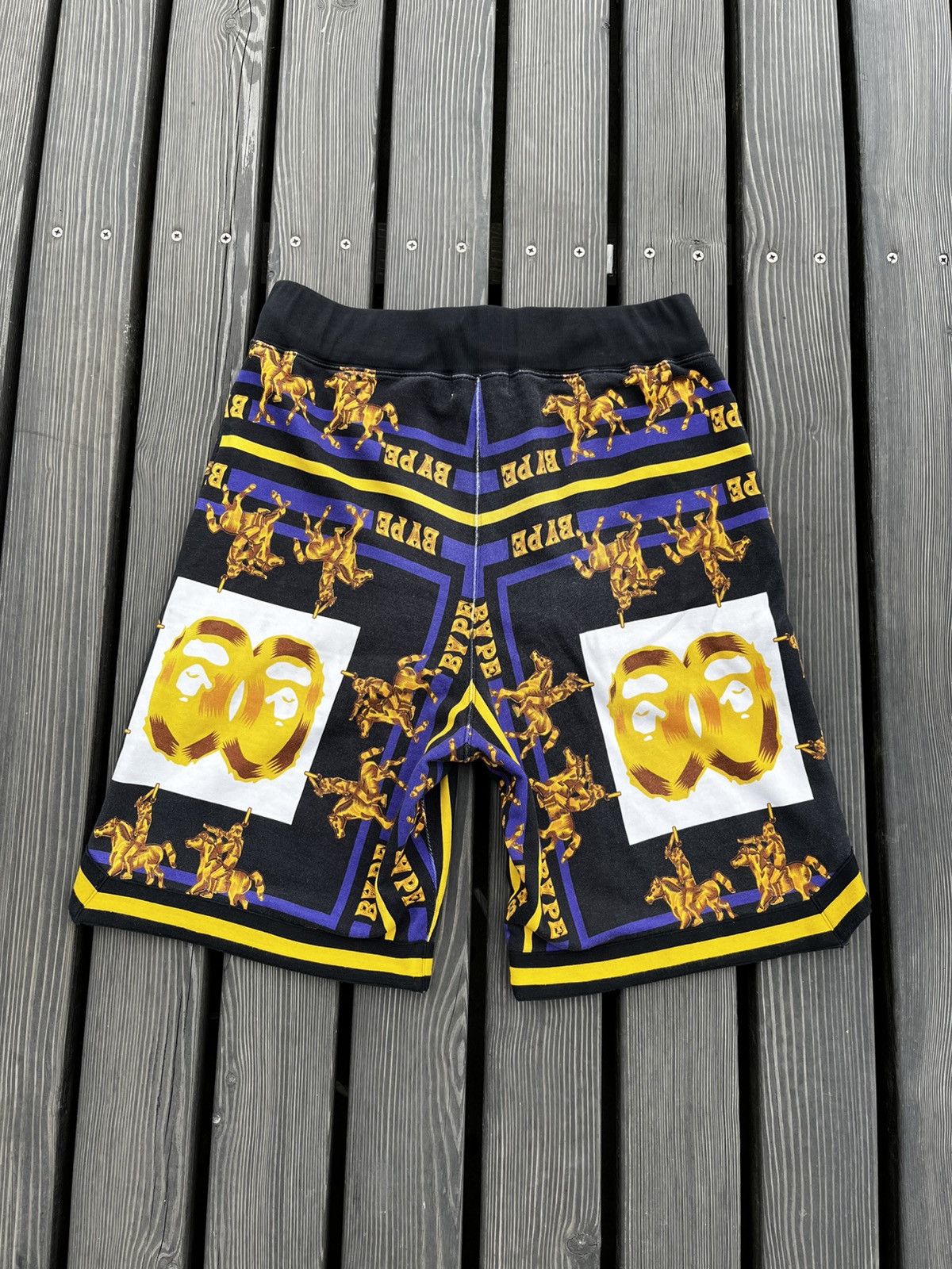Bape RARE🔥Bape Double Ape Head Sweat Shorts A Batching Ape Y2K Size US 32 / EU 48 - 13 Thumbnail