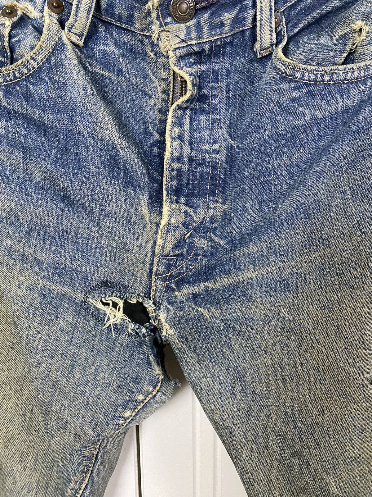 Levi's × Vintage VTG Levis 70s 505 Red Tab Jeans Distressed Size US 31 - 7 Thumbnail