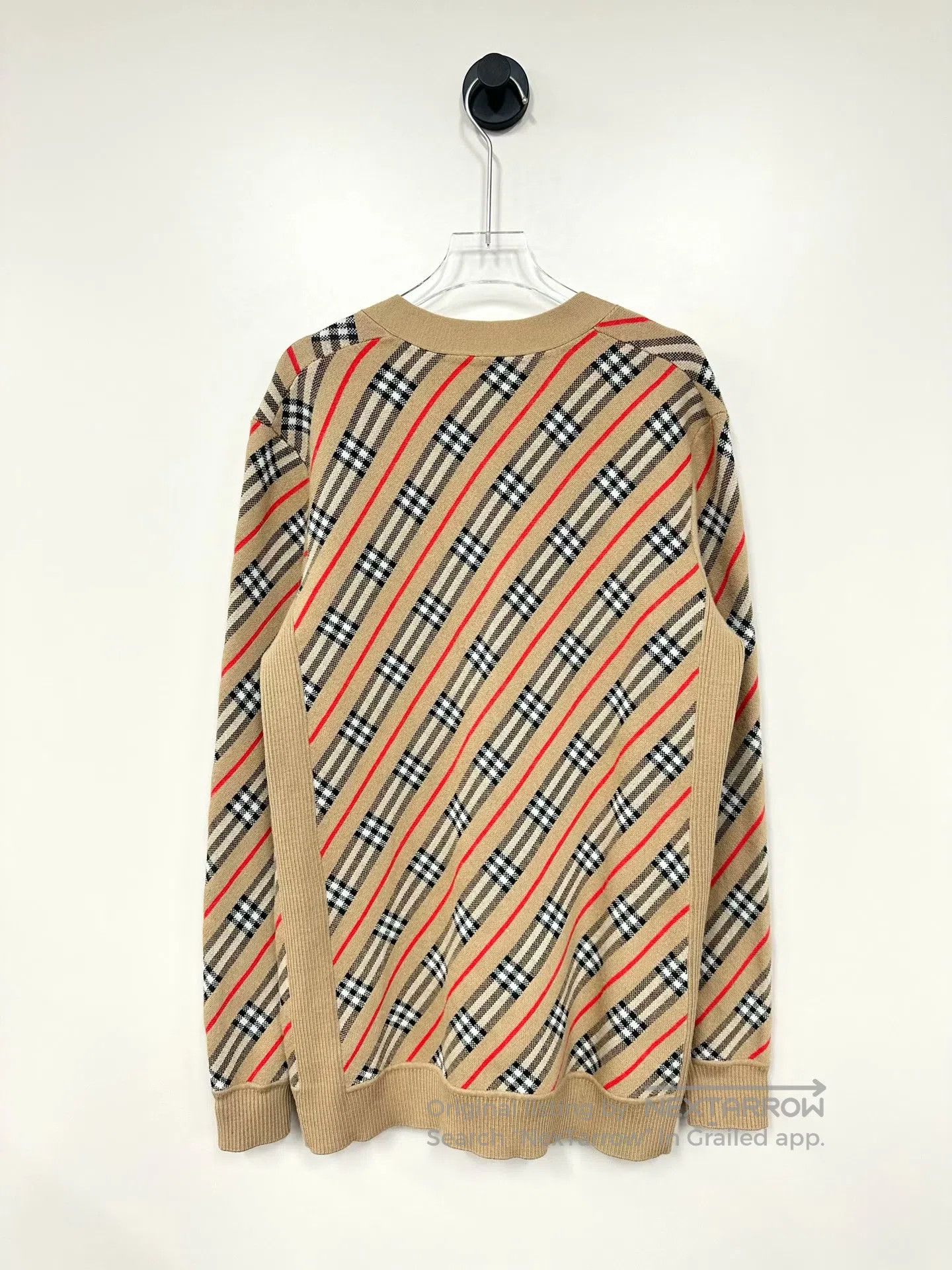 Burberry Burberry Camel Stripe Knit Open Cardigan| Size US S / EU 44-46 / 1 - 2 Thumbnail