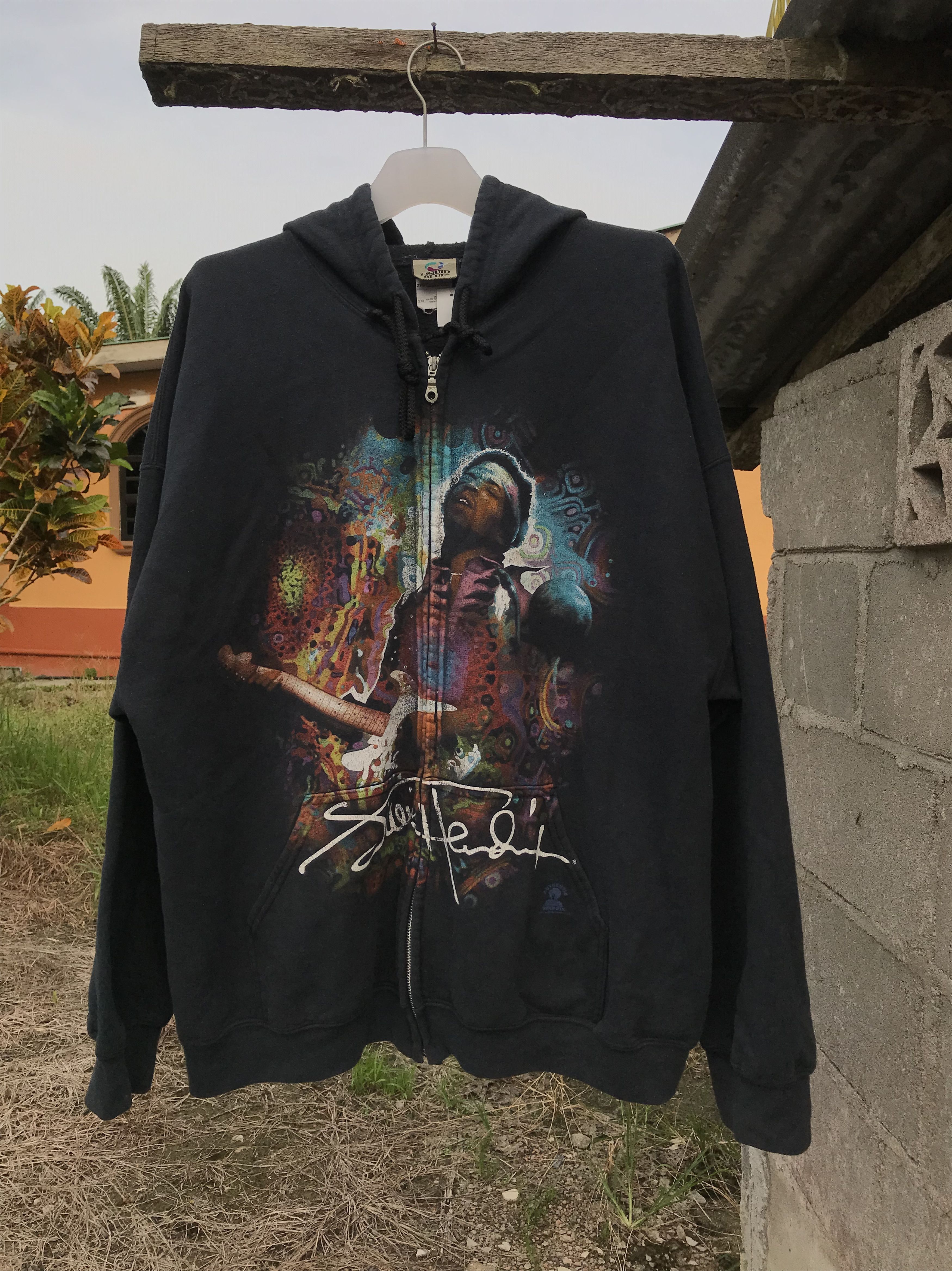 Band Tees Y2K LIQUID BLUE JIMI HENDRIX HOODIE Size US XXL / EU 58 / 5 - 1 Thumbnail