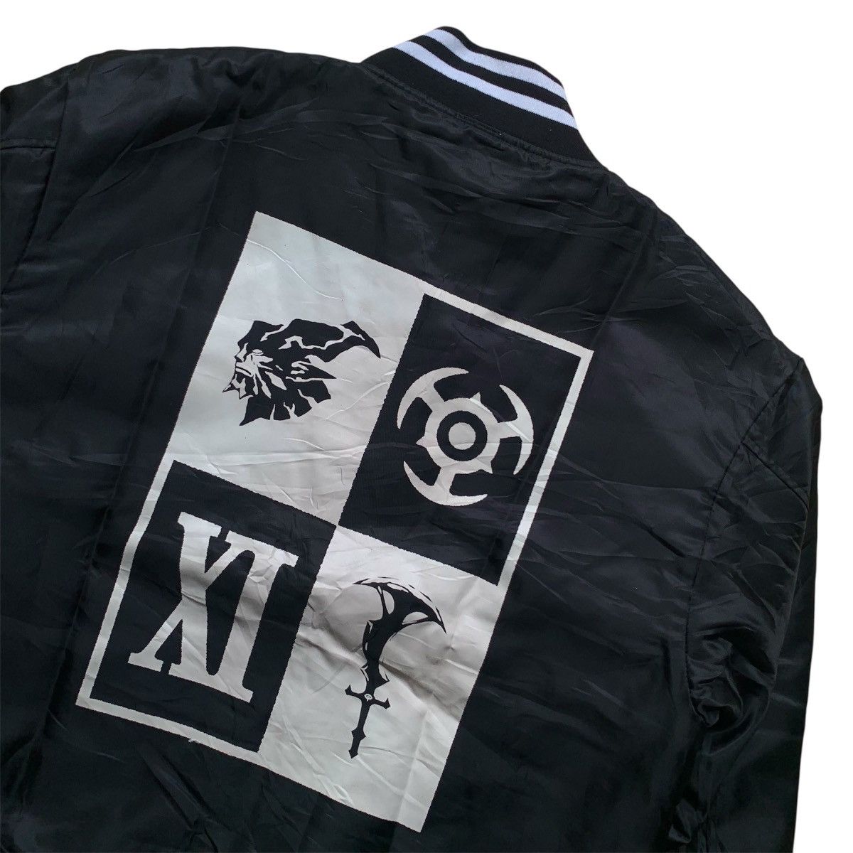 Anime Final fantasy XI with patch of Fenrir wolf varsity jacket Size US XL / EU 56 / 4 - 6 Thumbnail