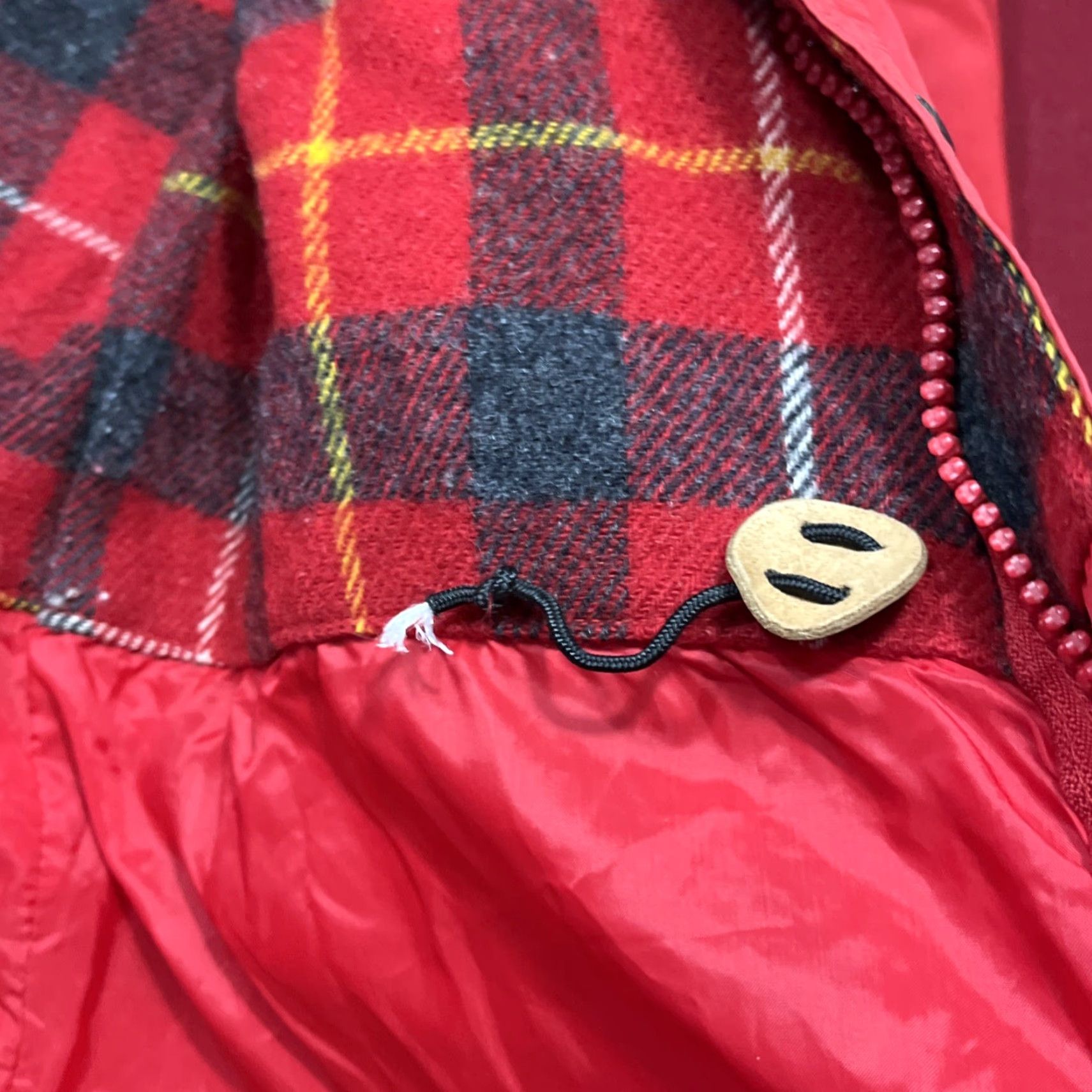 Vintage VINTAGE Woolrich Woman Jacket Hooded RAIN Red Plaid Wool Lining Zip Snap Lg Womens Size L / US 10 / IT 46 - 7 Thumbnail