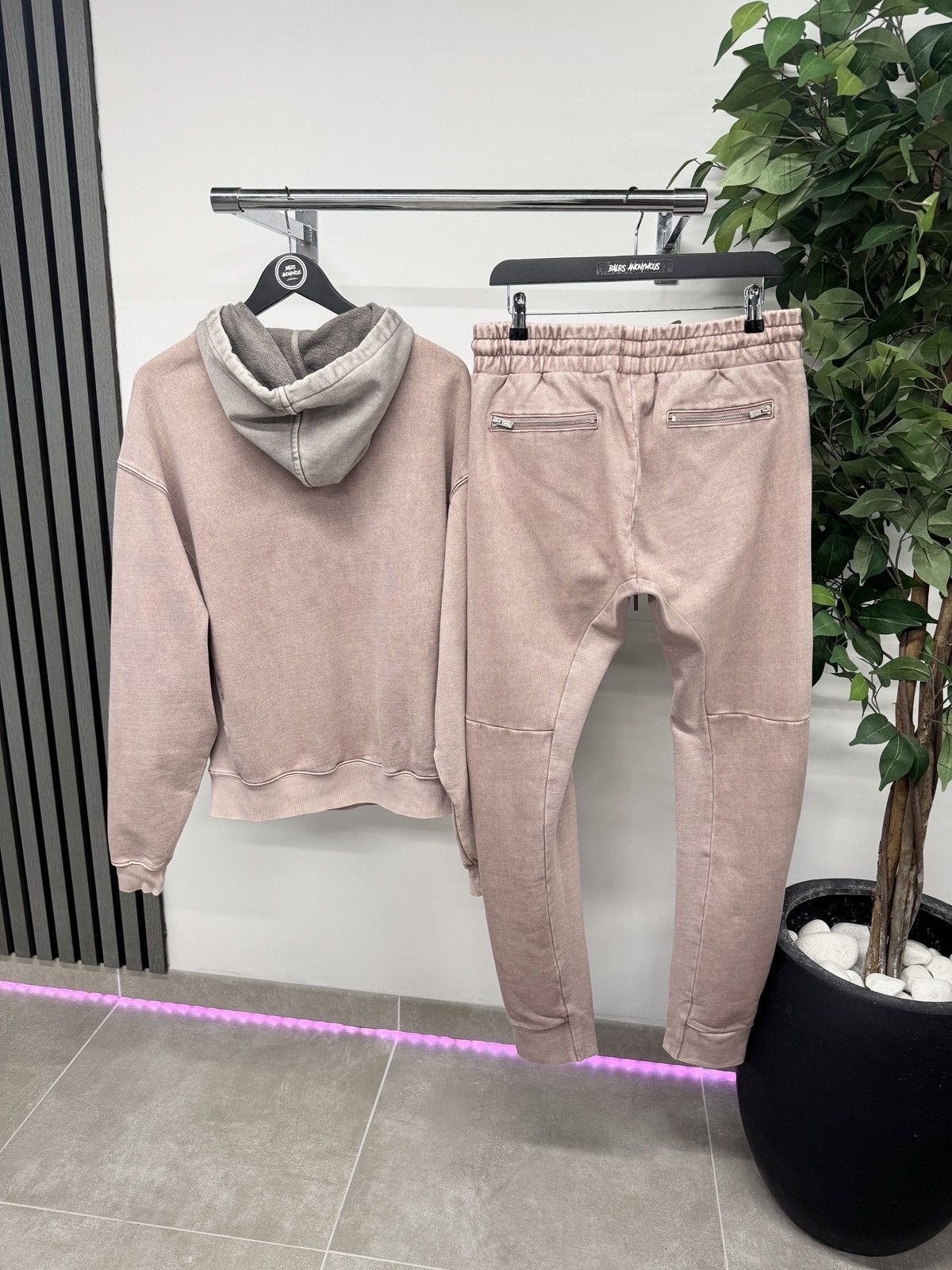 Kith KITH Panelled Williams Hoodie & Joggers Muave Pink RRP £550 Size US S / EU 44-46 / 1 - 2 Thumbnail