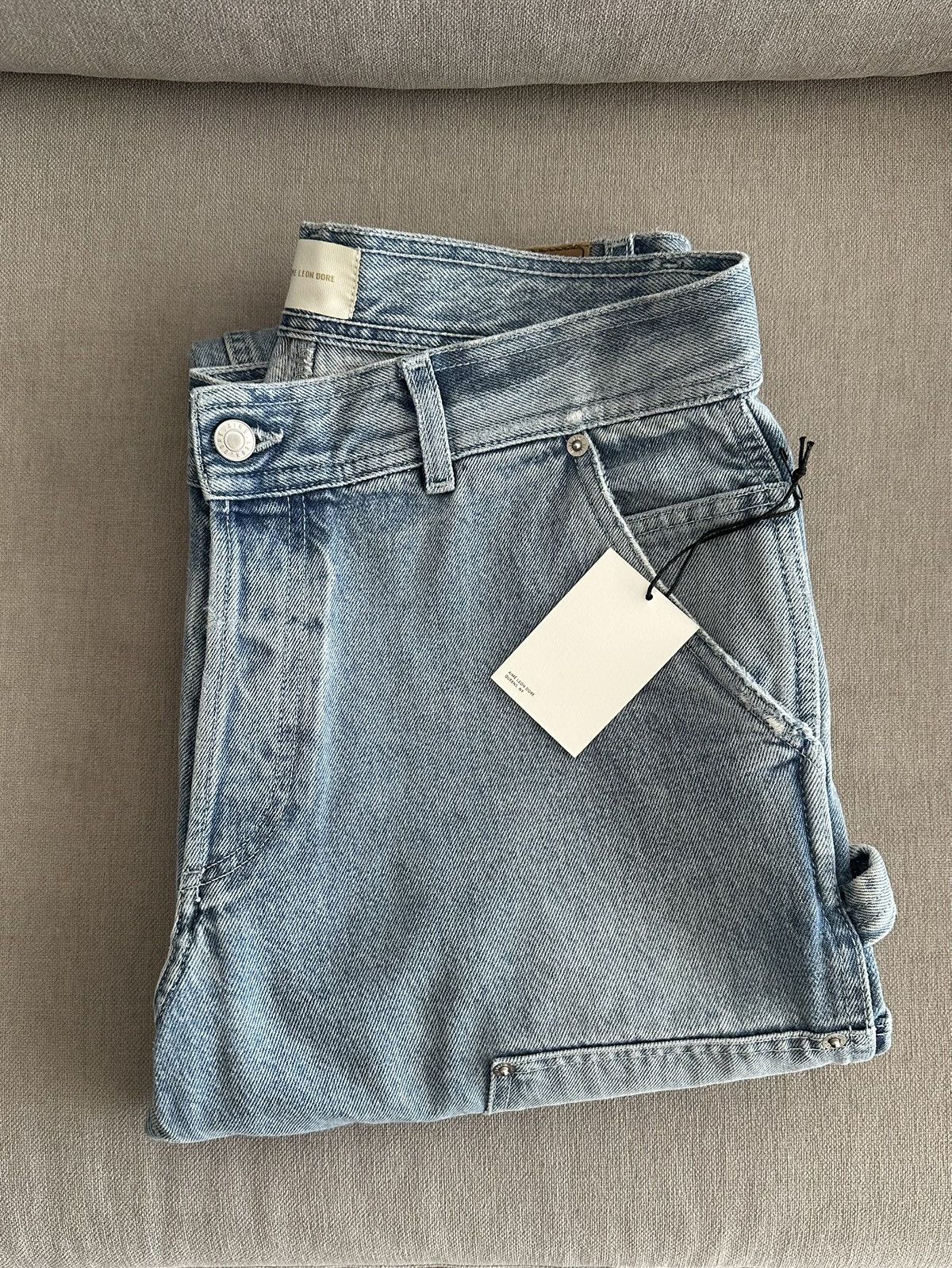 Aime Leon Dore Denim Carpenter Pant Light Wash Medium Size US 32 / EU 48 - 6 Thumbnail