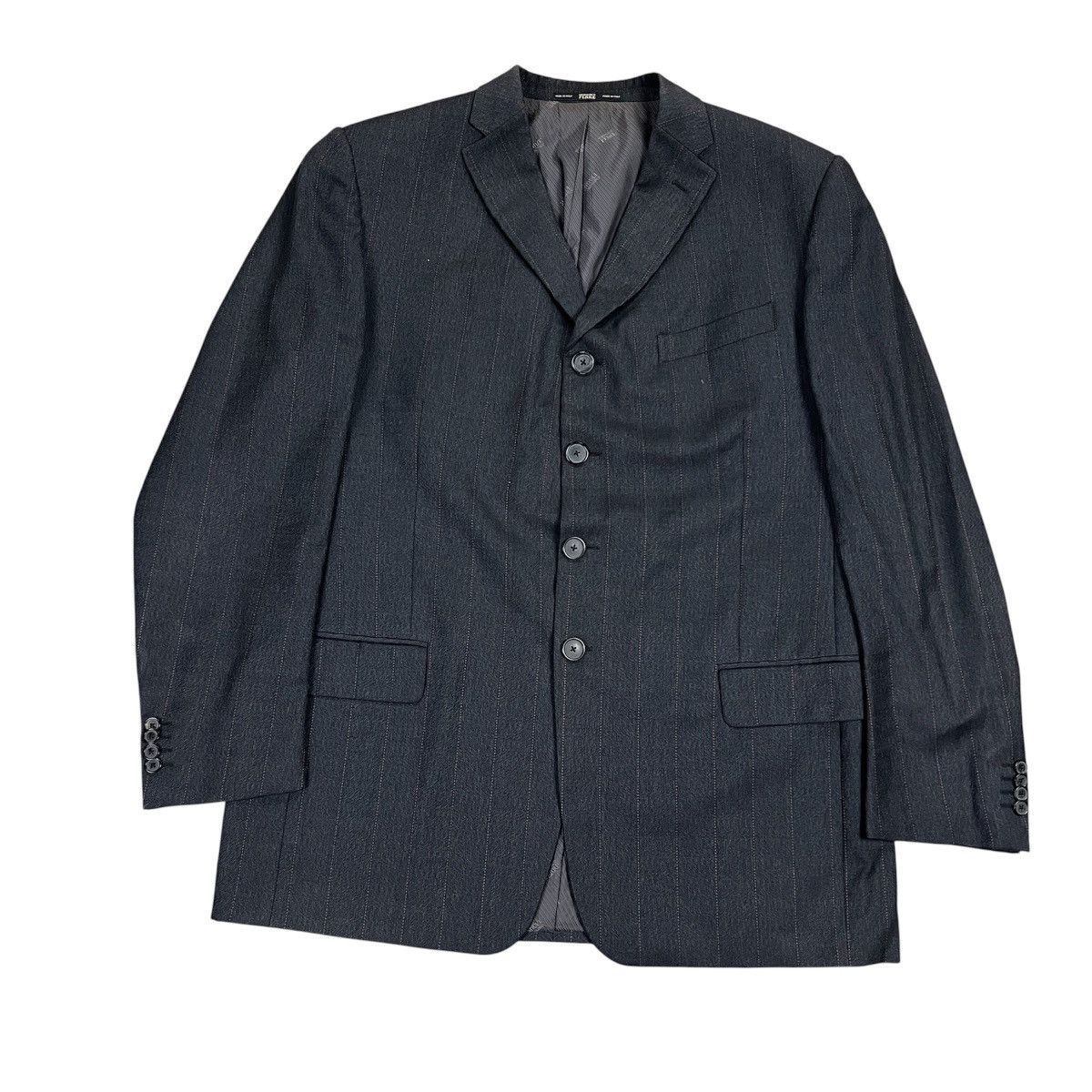 Alexander McQueen Vintage Alexander McQueen Men’s Suit Pinstripe 100% Wool Size 46R - 2 Thumbnail