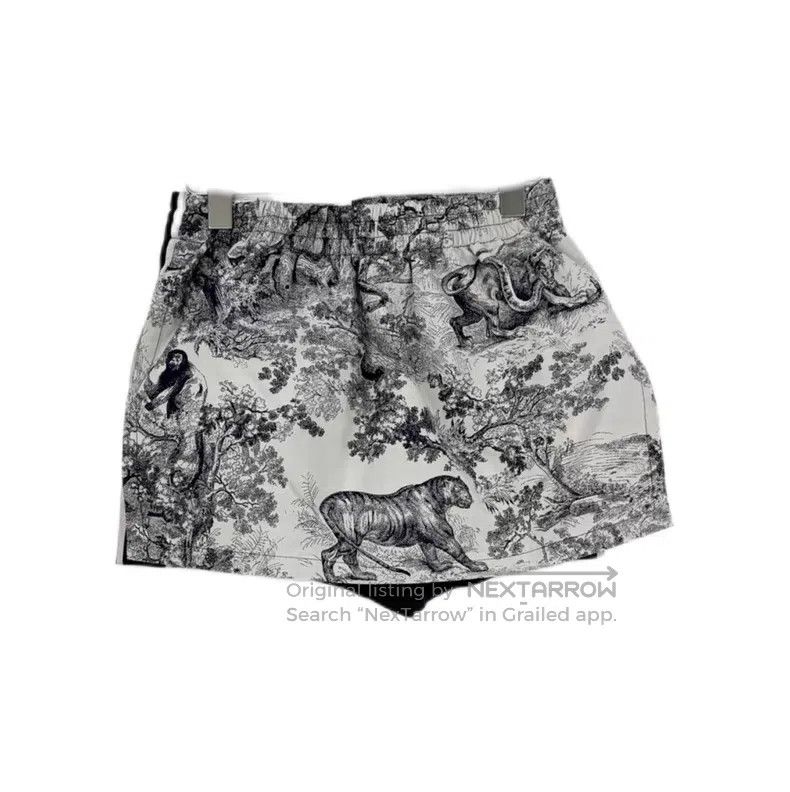 Dior Dior Dark blue jungle animal big logo skirt pants Size 24" / US 00 / IT 34 - 2 Thumbnail