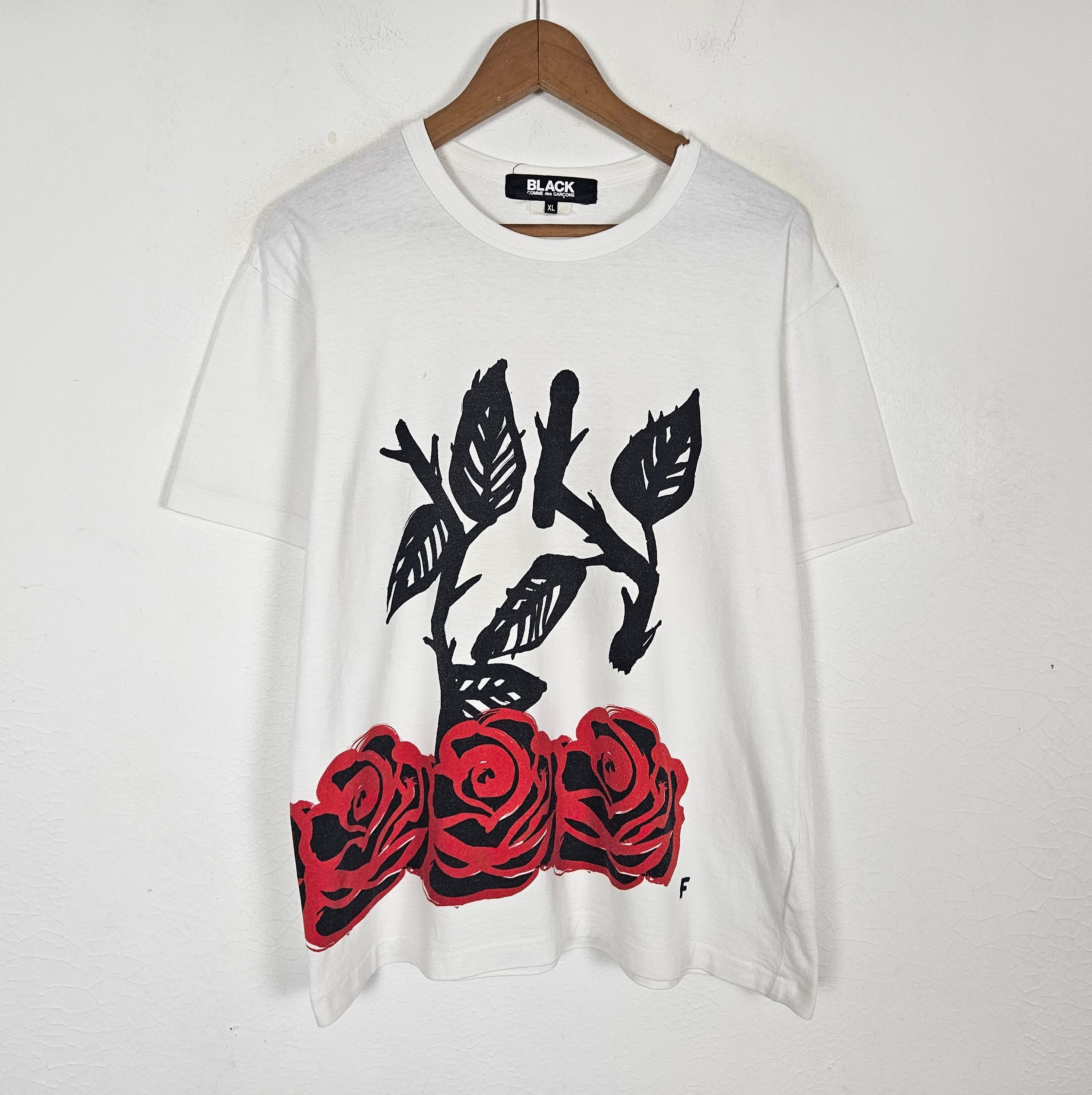 Comme des Garcons Comme Des Garcons Black Rose tee Shirt Size US XL / EU 56 / 4 - 2 Thumbnail