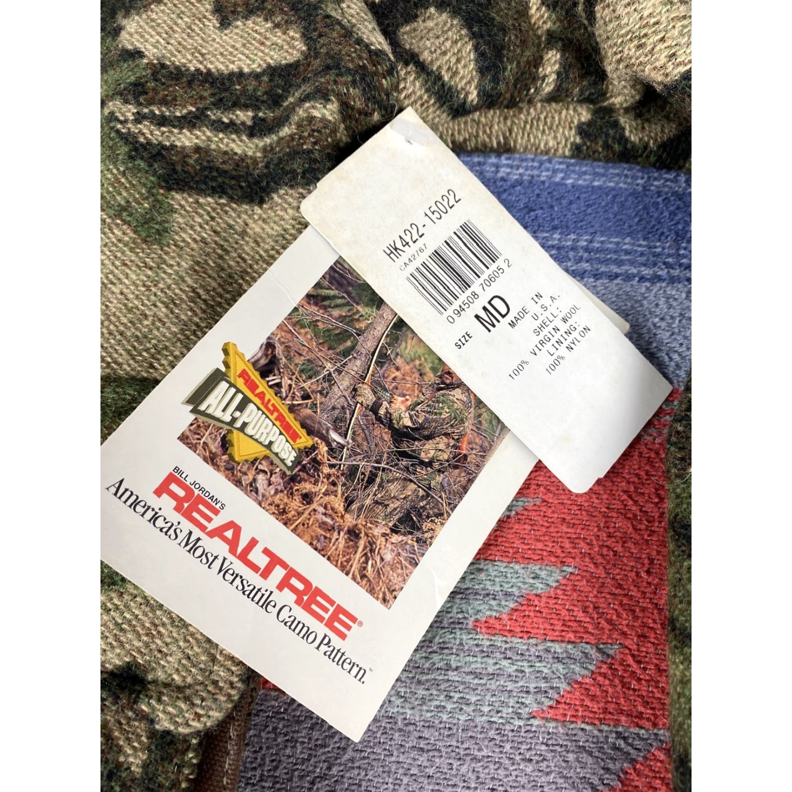 Pendleton VINTAGE Pendleton x Cabelas Realtree Wool Camo Hunting Jacket Mens sz M BNWT Size US M / EU 48-50 / 2 - 3 Thumbnail