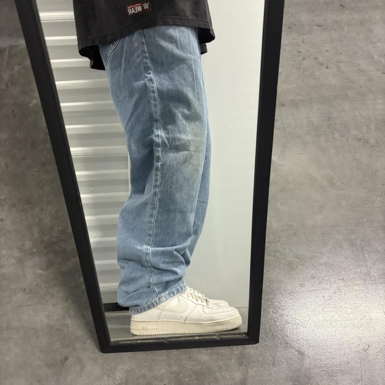 Japanese Brand × Vintage Crazy Vintage Y2K/2000s Grunge Light Blue Wash Denim Jeans! Size US 38 / EU 54 - 2 Thumbnail