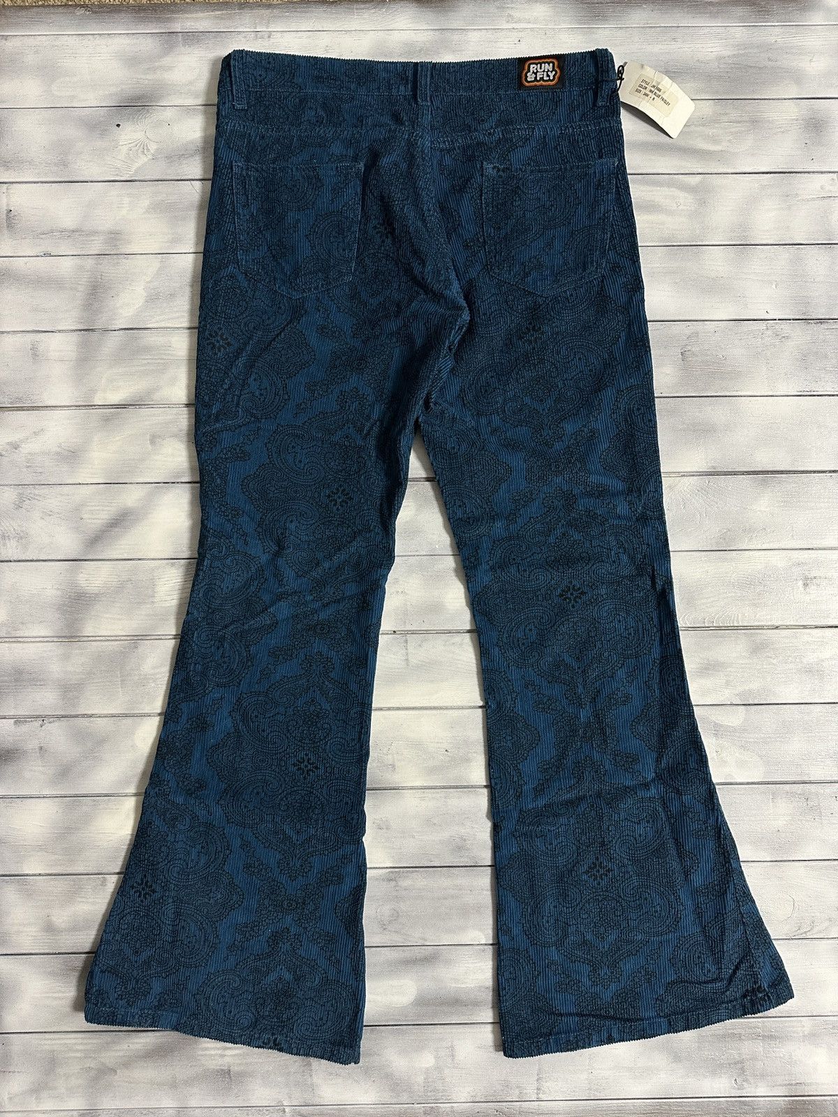 Other Rare Corduroy Bandana Pants Run&Fly Flare Japan Style Size US 34 / EU 50 - 6 Thumbnail