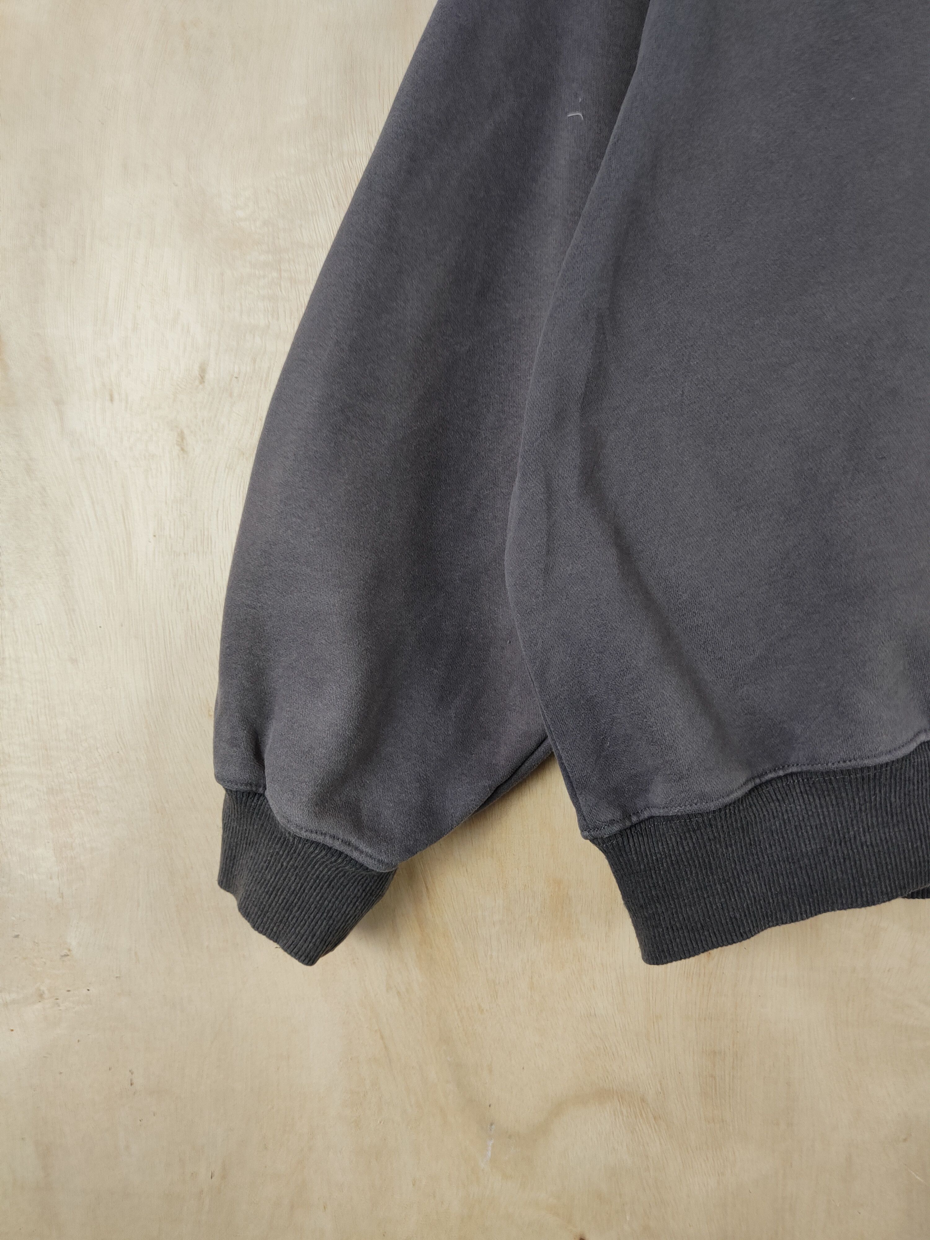 Japanese Brand × Vintage Wait More Dark Gray plain Faded Sweatshirts #S2612 Size US XL / EU 56 / 4 - 4 Thumbnail