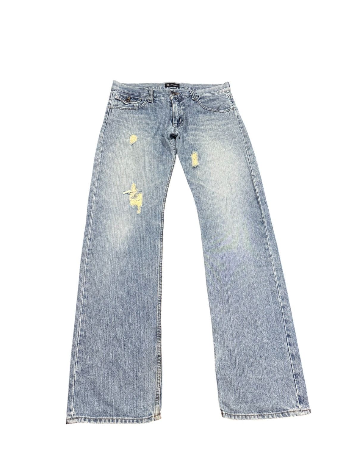 Tornado Mart Japanese Brand Rootthree Flap pockets Distressed Streetwear Size US 35 - 2 Thumbnail