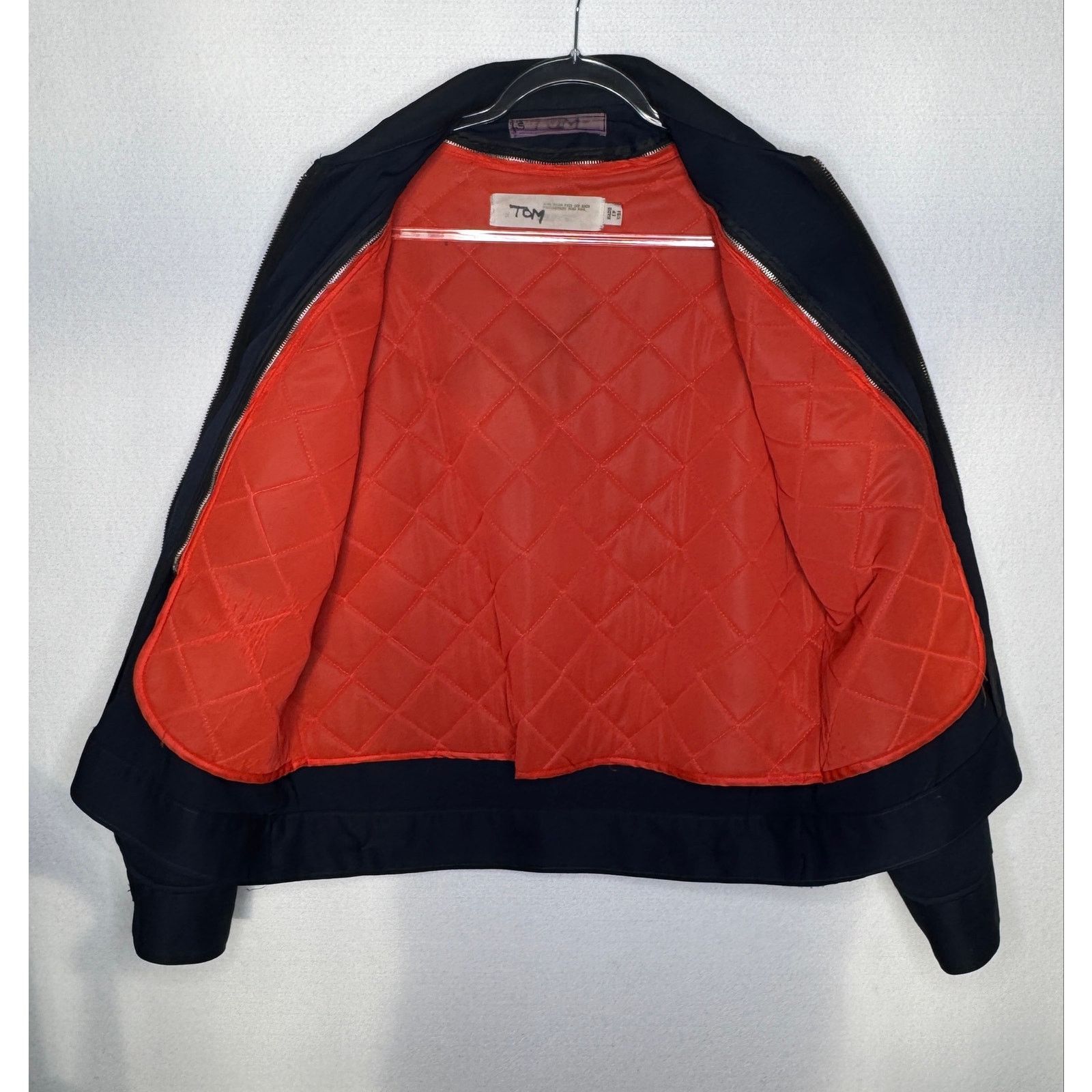 Vintage 1980s Navy Workwear Jacket Removable Orange Liner Men’s L Size US L / EU 52-54 / 3 - 4 Thumbnail